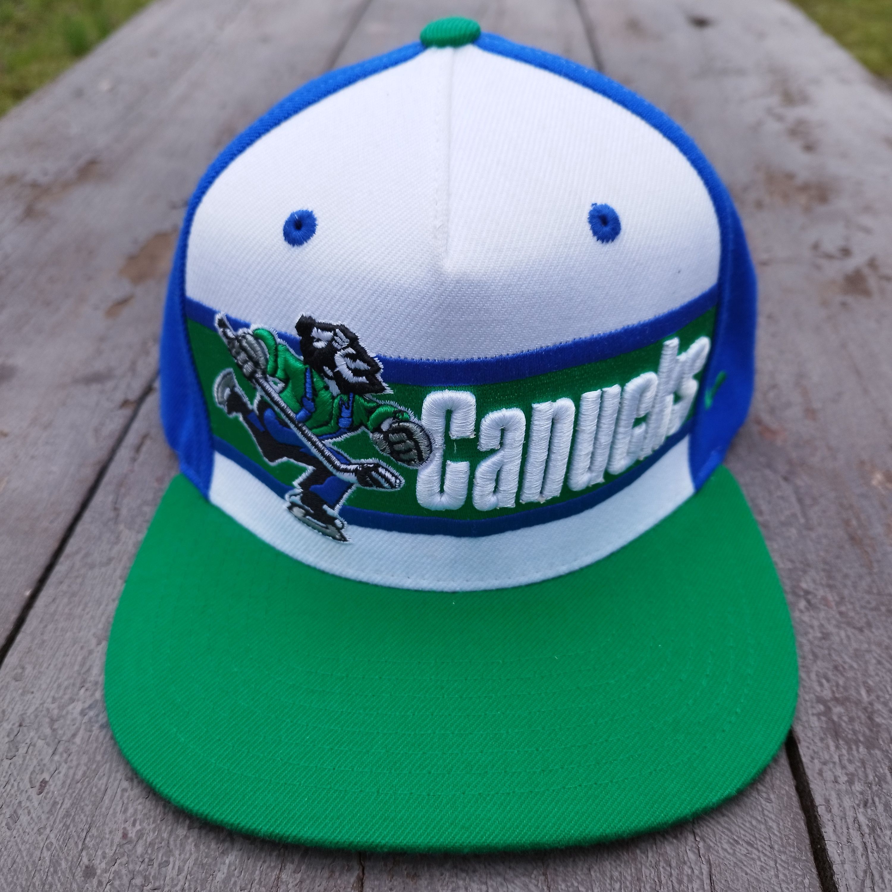 Zephyr Vintage Vancouver Canucks Zephyr Snapback Hat NHL Wool Blend Size ONE SIZE - 2 Thumbnail