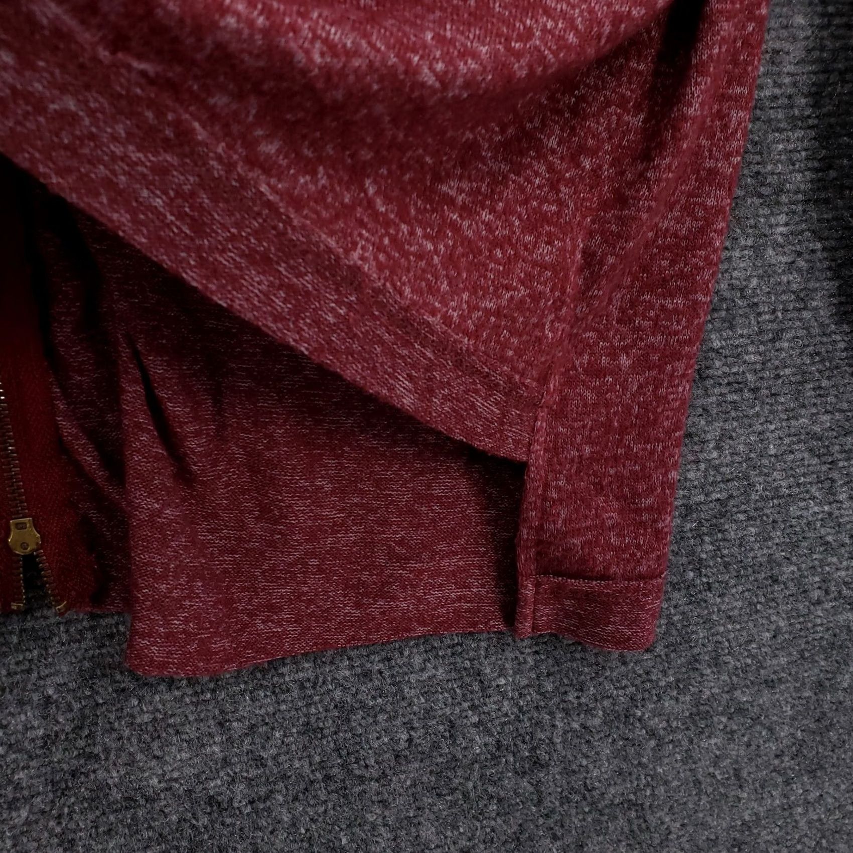 Vintage BKE Sweater Mens XS Red Pull Over High Neck Knit Rayon Back Zip Size US XS / EU 42 / 0 - 6 Thumbnail
