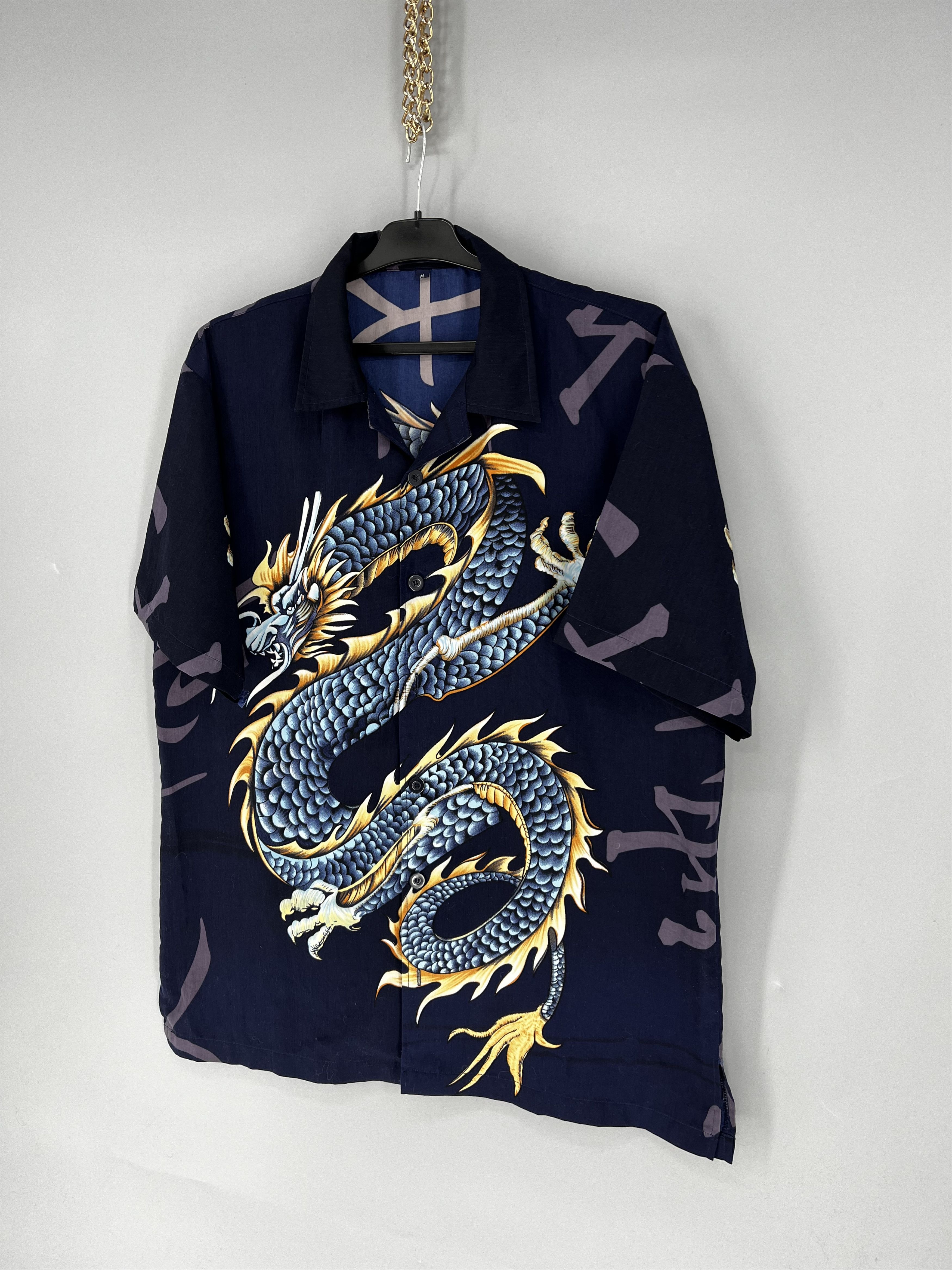 Vintage Y2K vintage Hawaiian Shirt Big logo Dragon Size US S / EU 44-46 / 1 - 3 Thumbnail