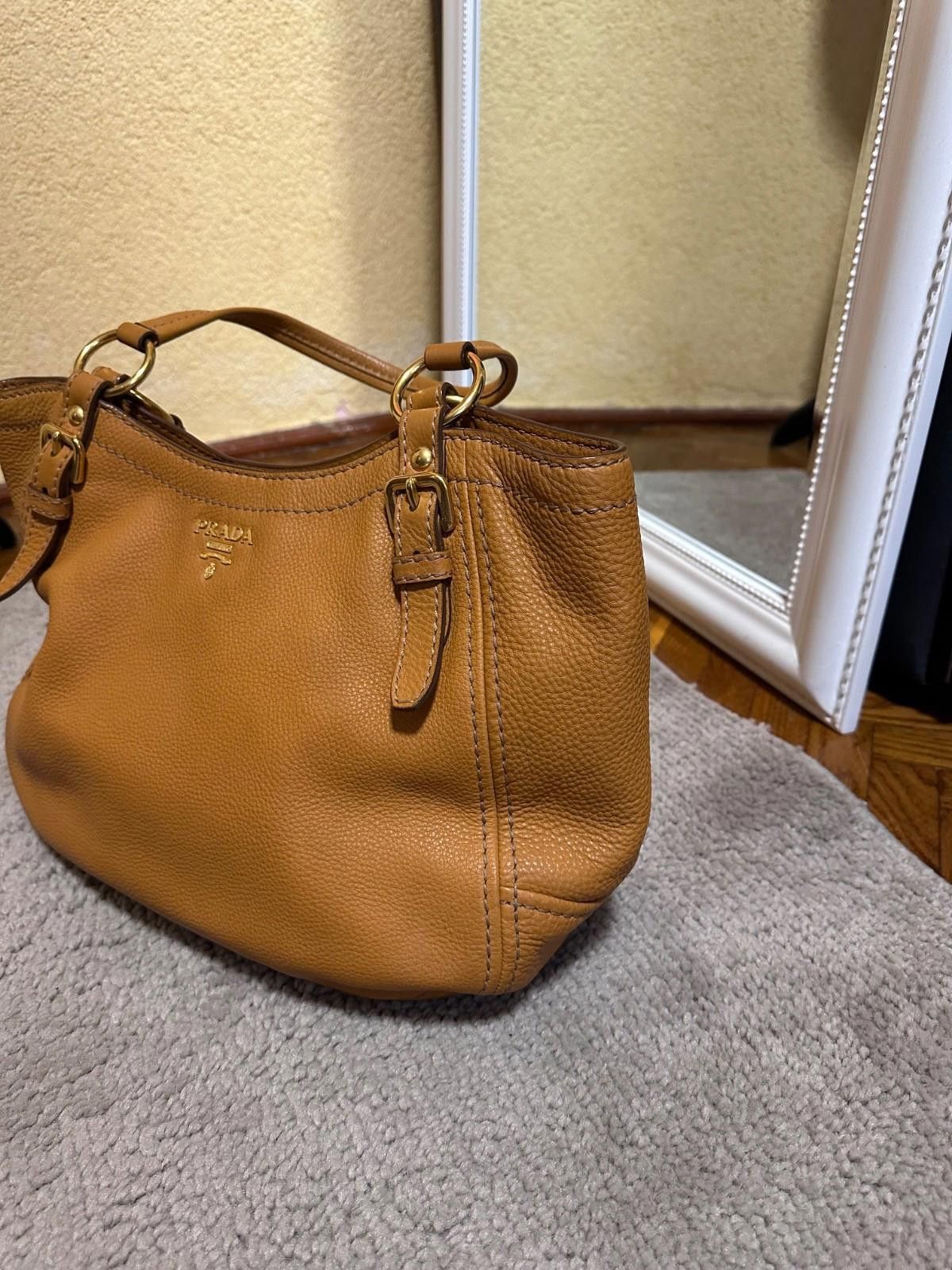 Prada Prada Vitelo Caramelo Bag Size ONE SIZE - 3 Thumbnail