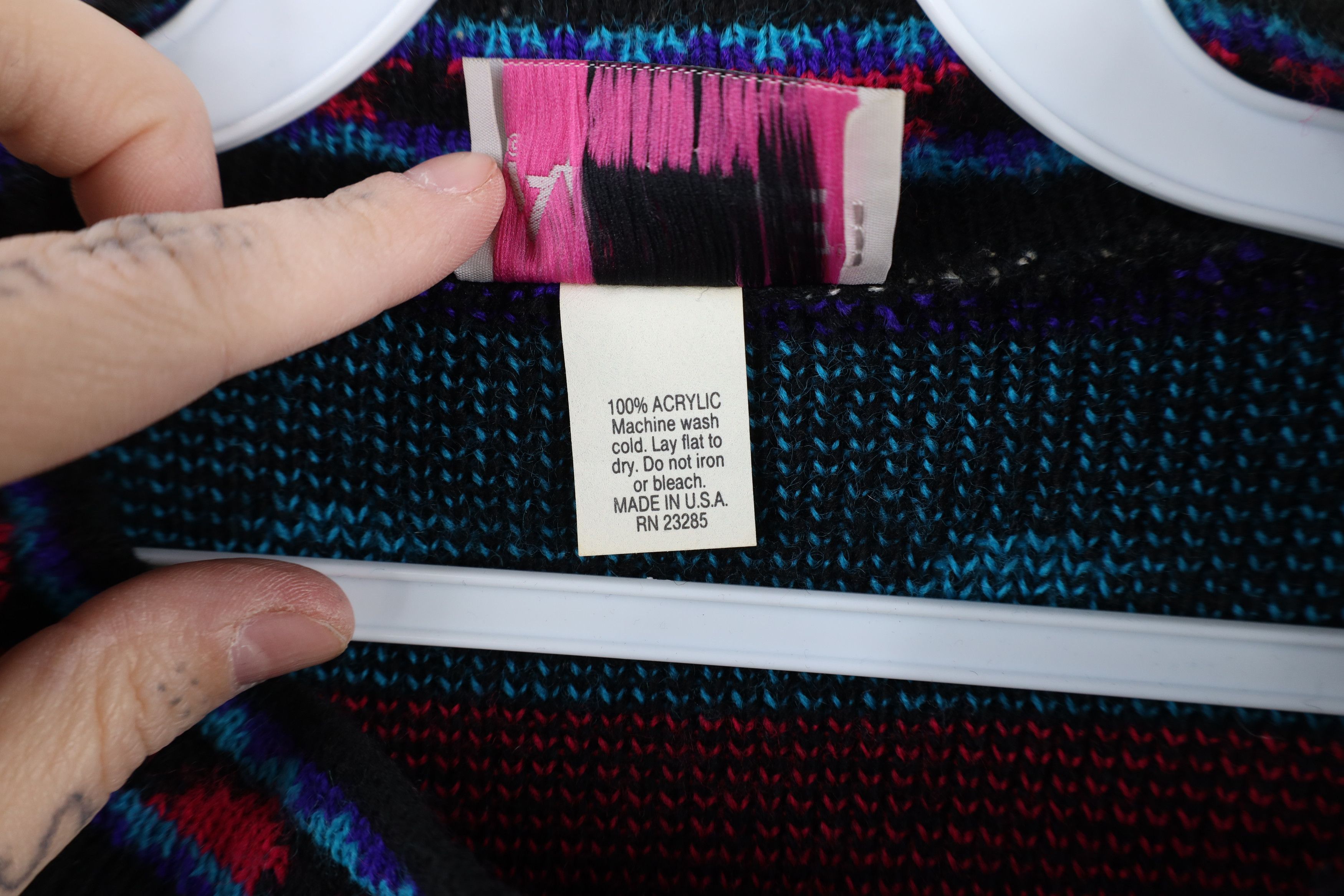 Vintage Vintage 90s Streetwear Southwestern Knit Tunic Sweater USA Size XXL / US 16-18 / IT 52-54 - 5 Thumbnail