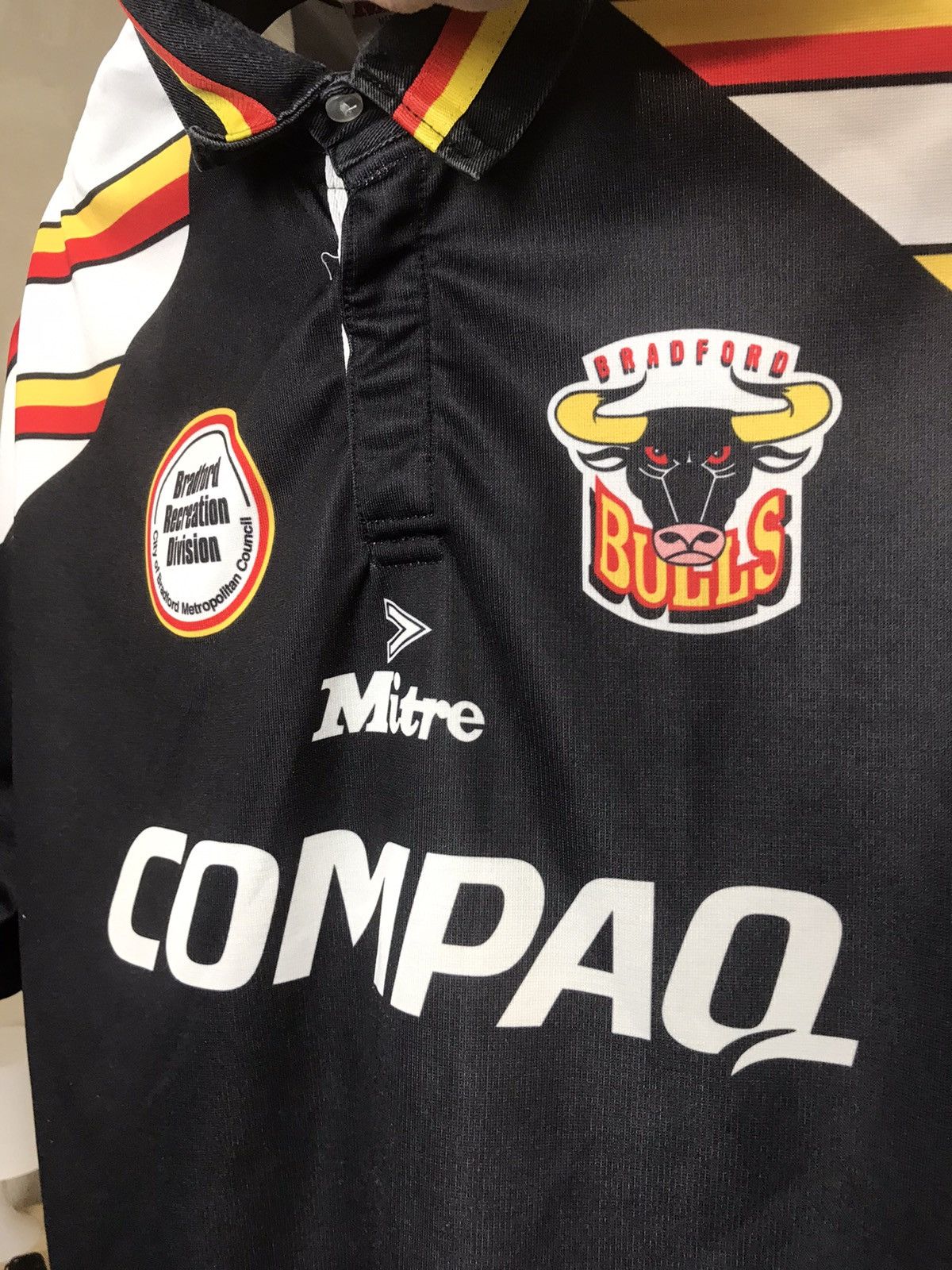 Vintage 🔥 Vintage Bradford Bulls 1996 Rugby League England Jersey Size US XL / EU 56 / 4 - 18 Thumbnail