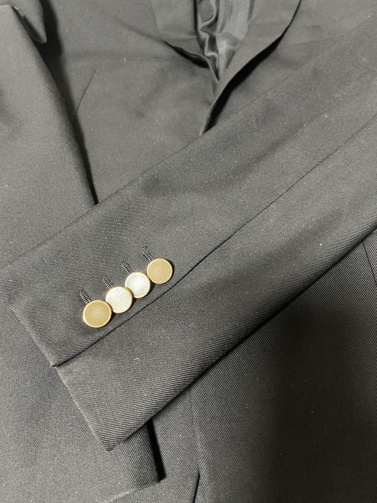 Saint Laurent Paris 50 Saint Laurent ss15 gold button wool blazer suit Size 50R - 7 Thumbnail