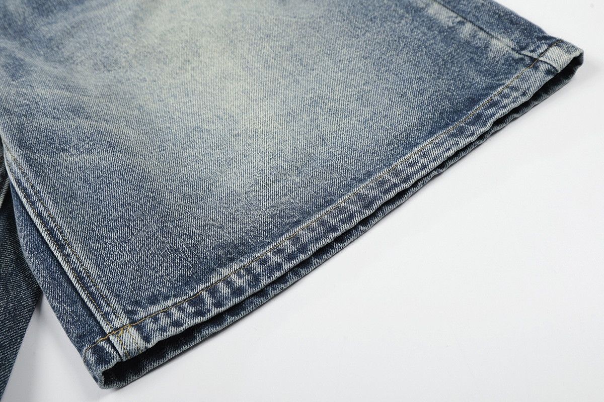 Vintage Men's Retro Washed Trendy Loose Denim Shorts Size US 32 / EU 48 - 5 Thumbnail