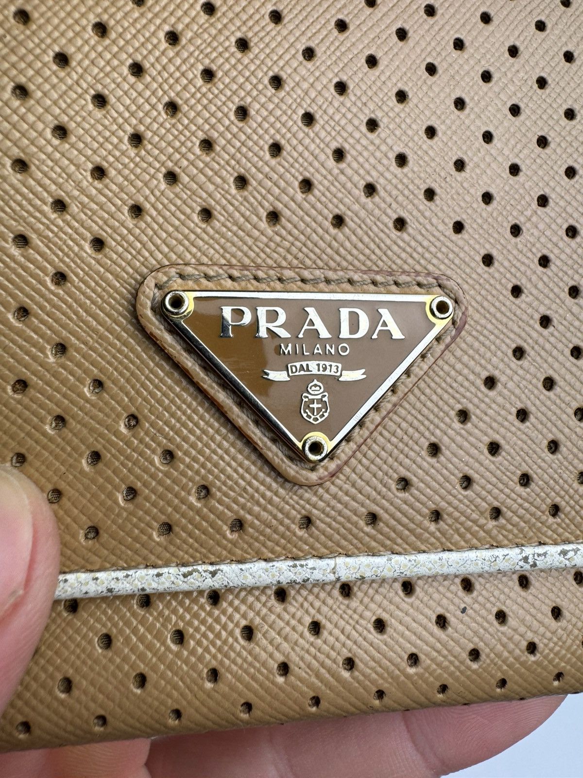 Prada Prada Milano Perforated Leather Continental Wallet Size ONE SIZE - 16 Thumbnail