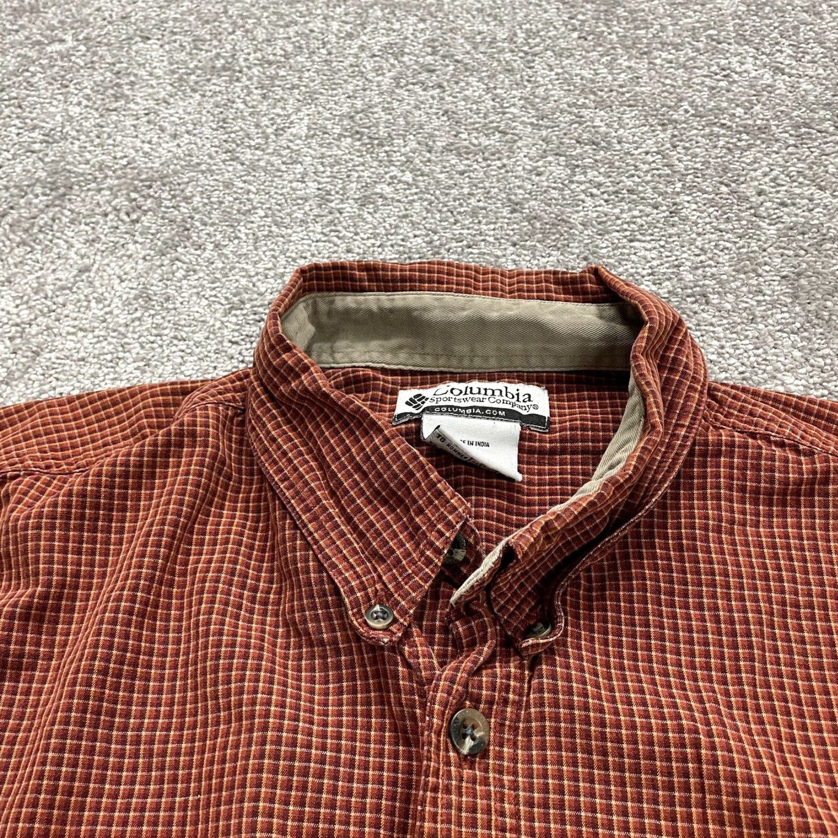 Vintage Columbia Shirt Mens XL Red Plaid Flannel Button-Down Casual Outdoor Long Sleeve USA Regular Fit Size US XL / EU 56 / 4 - 3 Thumbnail