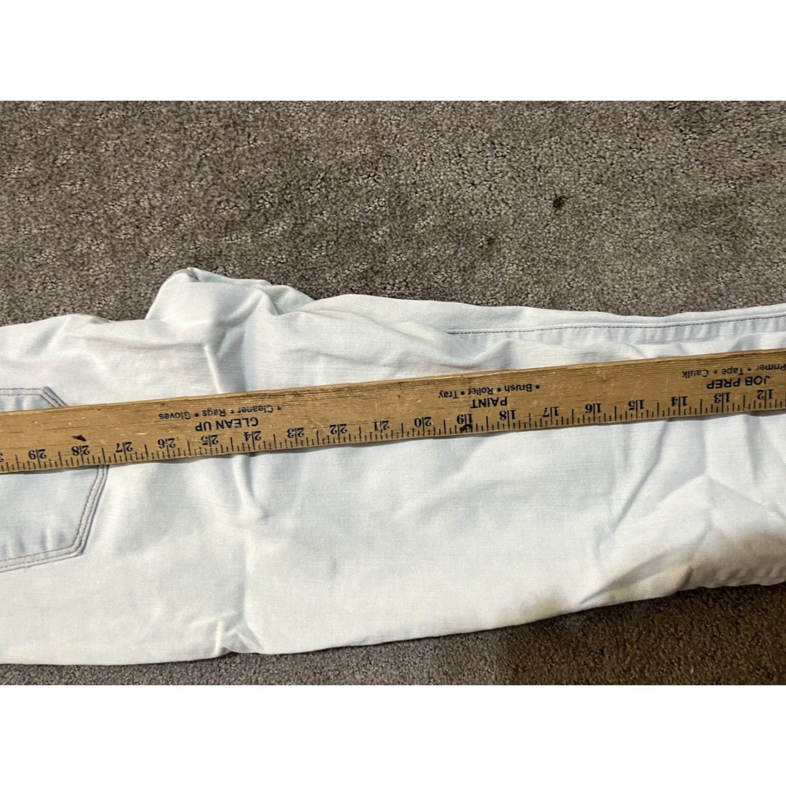 Vintage J Crew Toothpick Skinny Jeans solid Light Blue Summer Size 27 Ankle Size 27" / US 4 / IT 40 - 6 Thumbnail