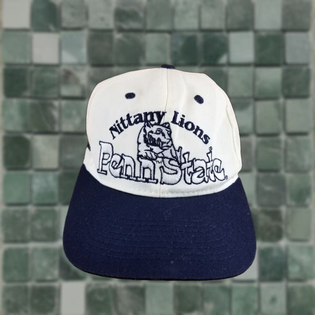 Starter VINTAGE NITTANY LIONS PENNSTATE SNAPBACK White/Navy ONE SIZE Men StartER Camouflage Denim Hip Hop Style Hats Size ONE SIZE - 1 Thumbnail