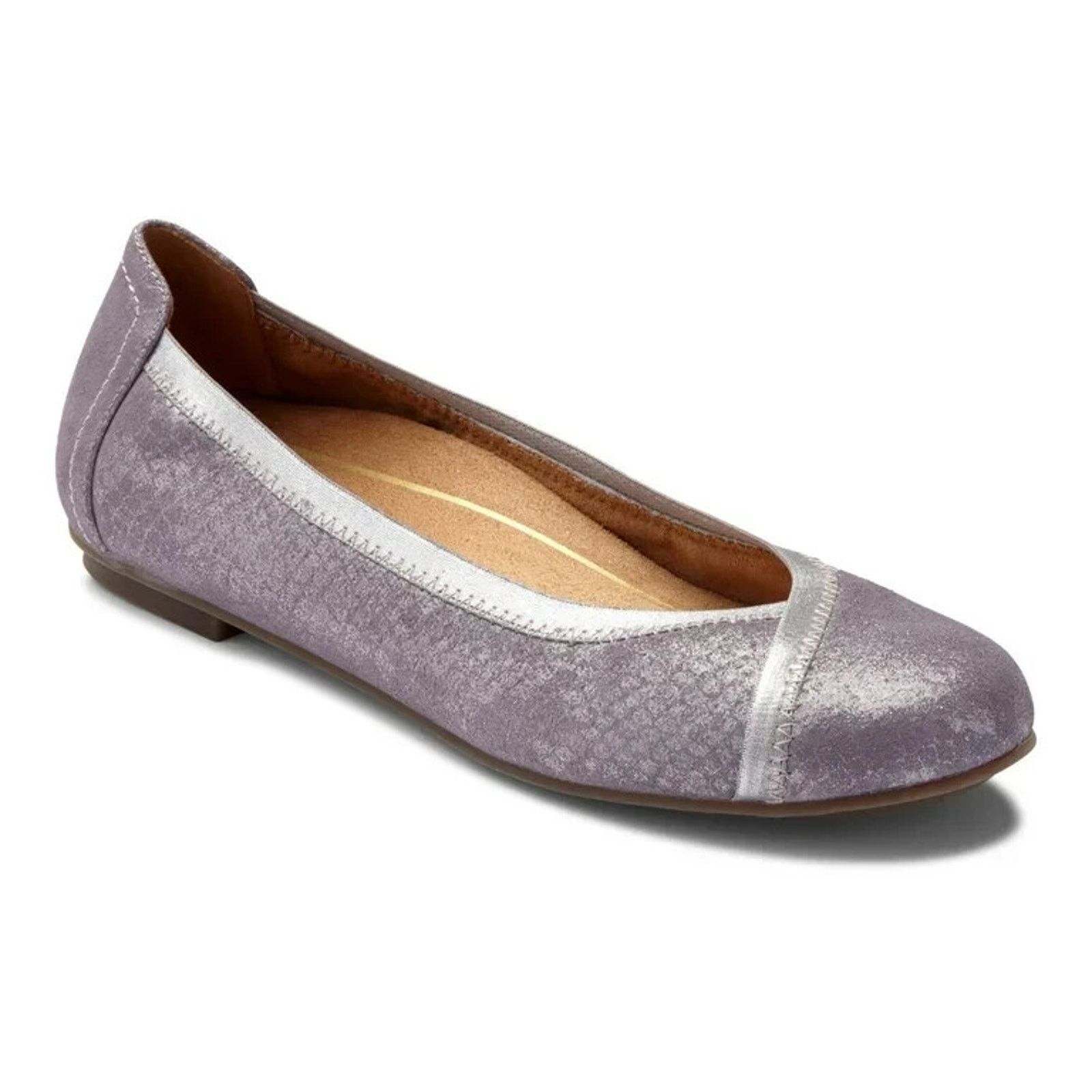 Vionic Vionic Spark Caroll Ballet Flats Lilac Metallic Size 8.5 Size US 8.5 / IT 38.5 - 1 Thumbnail
