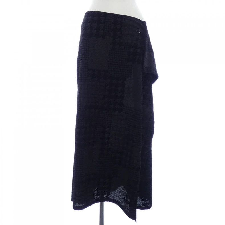 Y's Y's 3-D houndstooth wrap skirt Size 25" / US 0 / IT 36 - 1 Thumbnail