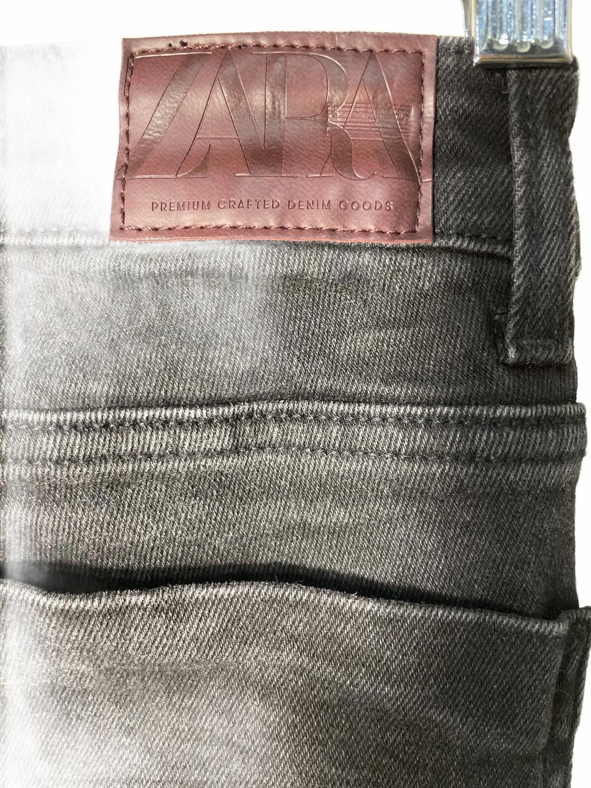 Zara Zara Flared Denim Jeans Women's Size 4 Black Grunge Boho Size 27" / US 4 / IT 40 - 3 Thumbnail