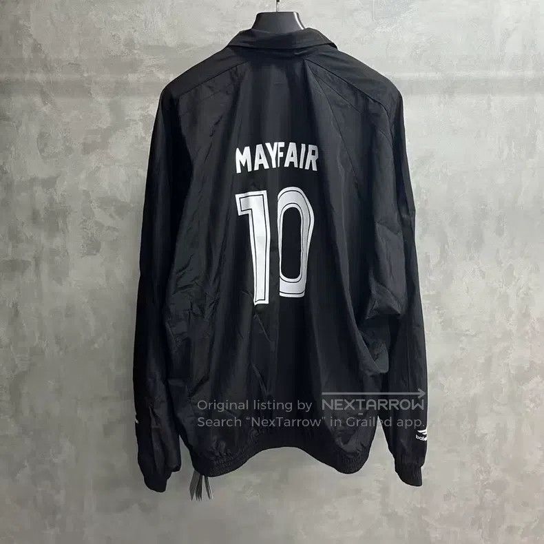 Balenciaga Balenciaga Black letter printed zipper stand collar Size US S / EU 44-46 / 1 - 4 Thumbnail