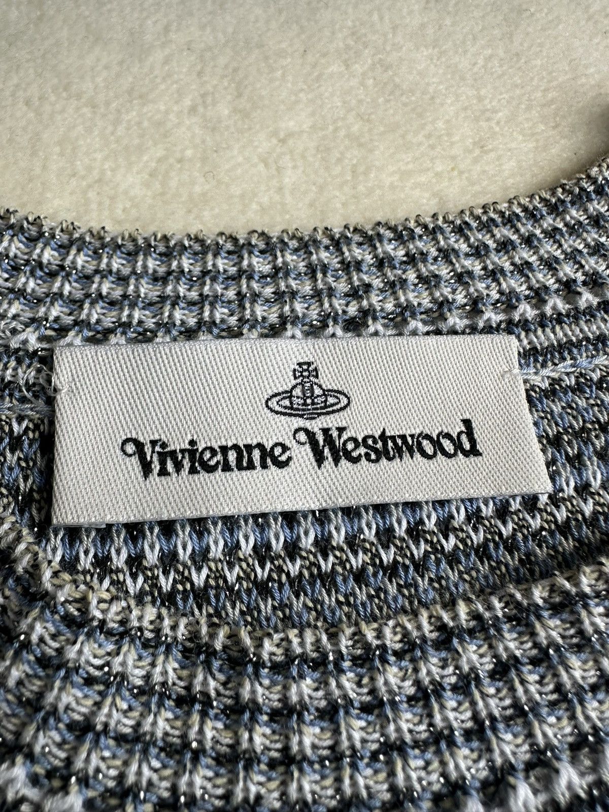Vivienne Westwood $960 Vivienne Westwood Marcel jumper metallic lamé sweater Size US L / EU 52-54 / 3 - 22 Thumbnail