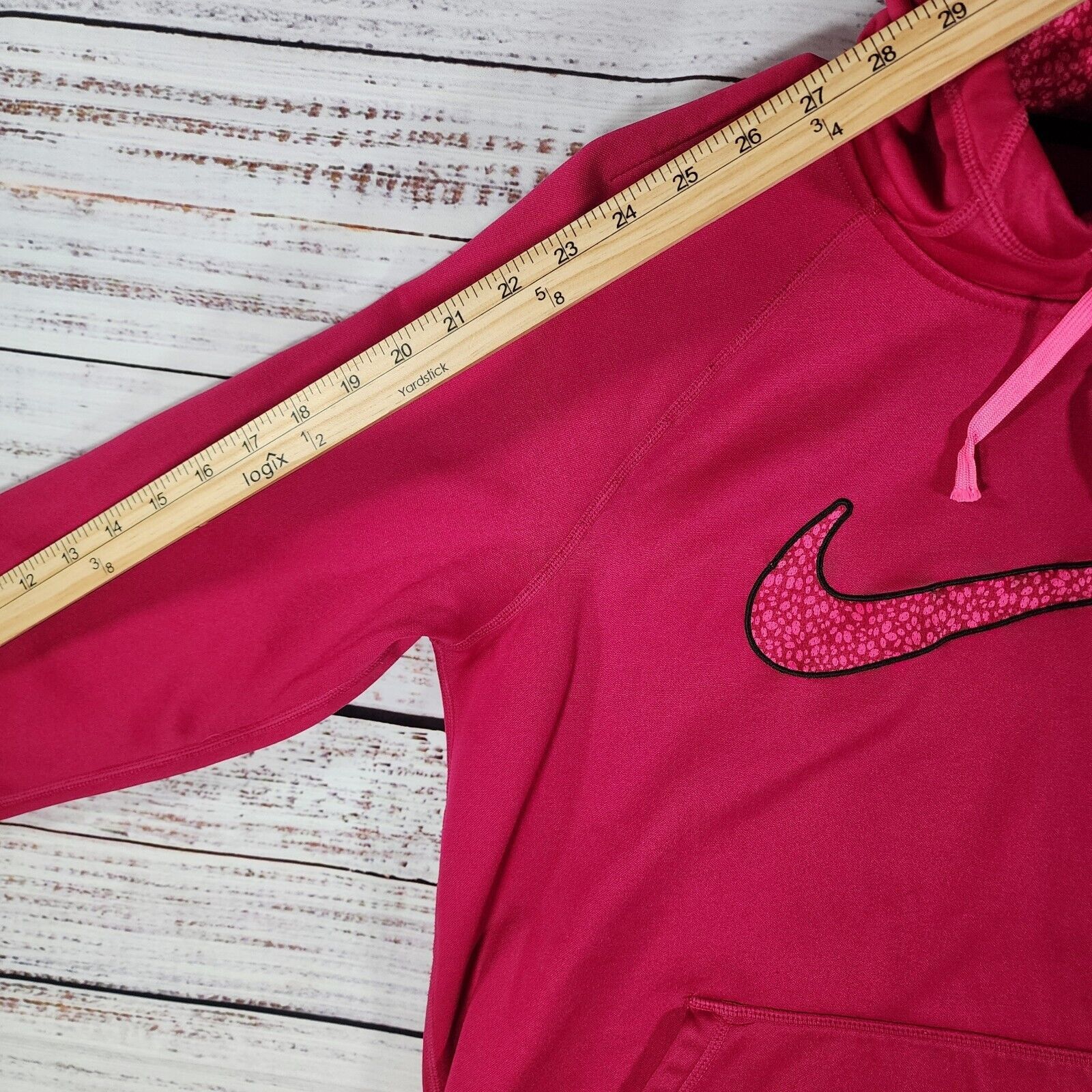Nike Womens Nike Hot Pink Therma Fit Hoodie Med Big Swoosh Logo Size M / US 6-8 / IT 42-44 - 10 Thumbnail