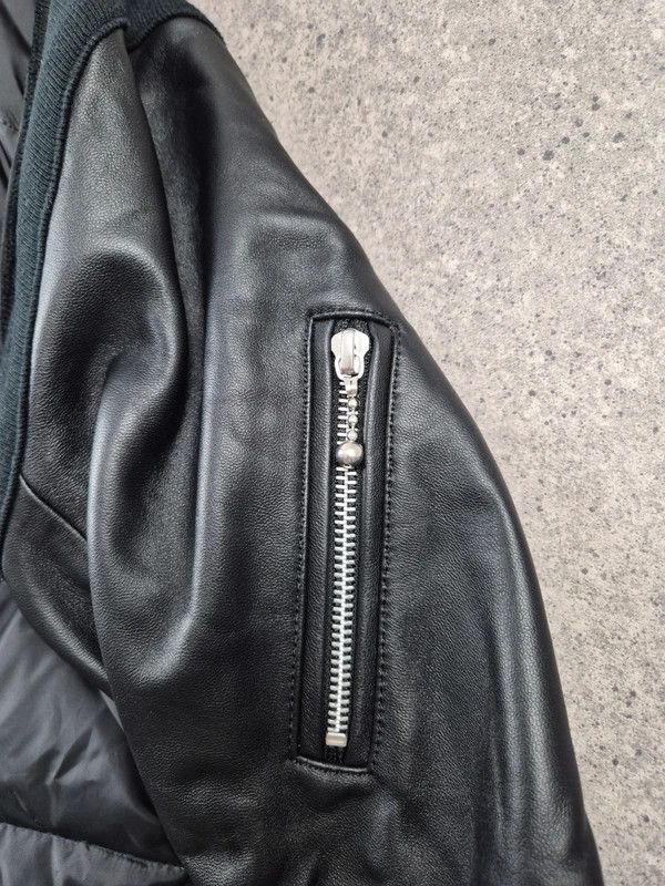 Undercover Undercover Black Leather Sleeve Down Puffer Jacket Size M Size US M / EU 48-50 / 2 - 5 Thumbnail