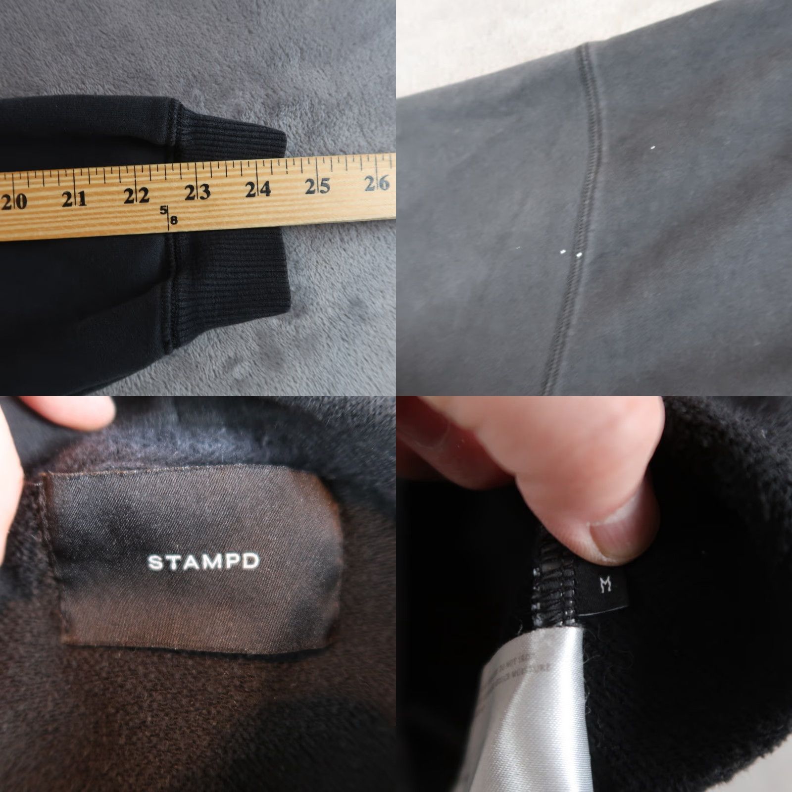 Stampd VINTAGE Stampd Mens Hoodie Pullover Sweatshirt M Black Solid Casual 2010s Size US M / EU 48-50 / 2 - 8 Thumbnail