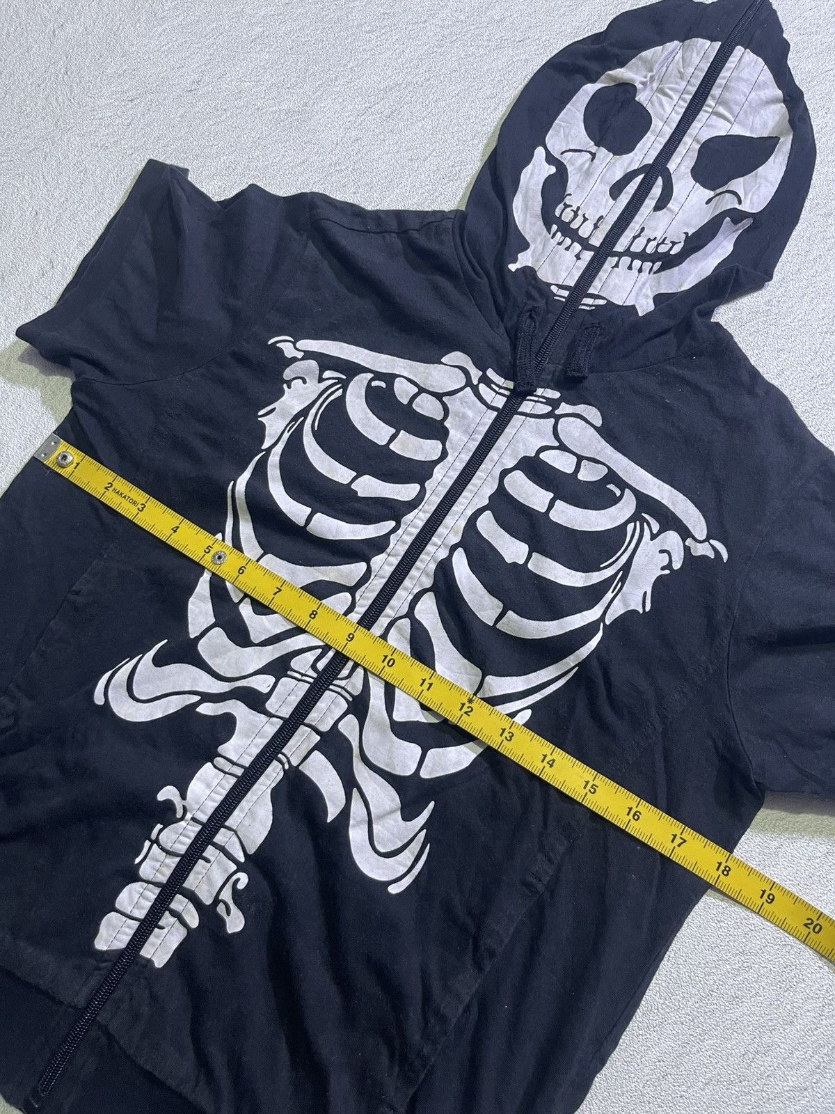 If Six Was Nine Y2K ECOLIER short hoodies skull full zipper style Size US M / EU 48-50 / 2 - 8 Thumbnail