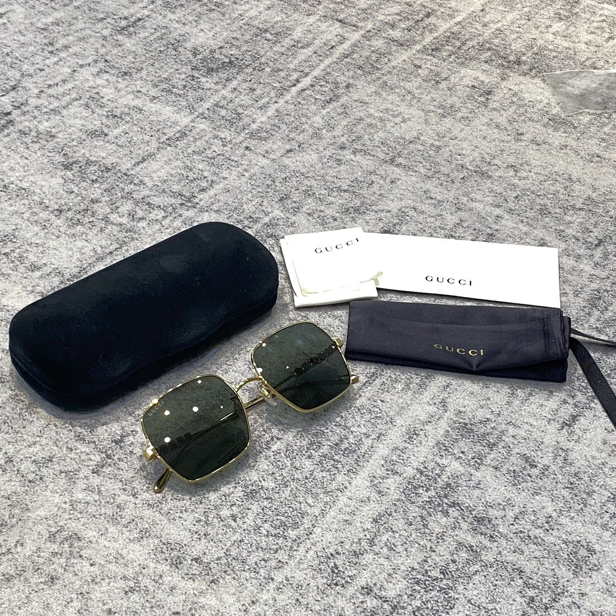 Gucci GUCCI GG1434S 001 Sunglasses GOLD Size ONE SIZE - 14 Thumbnail
