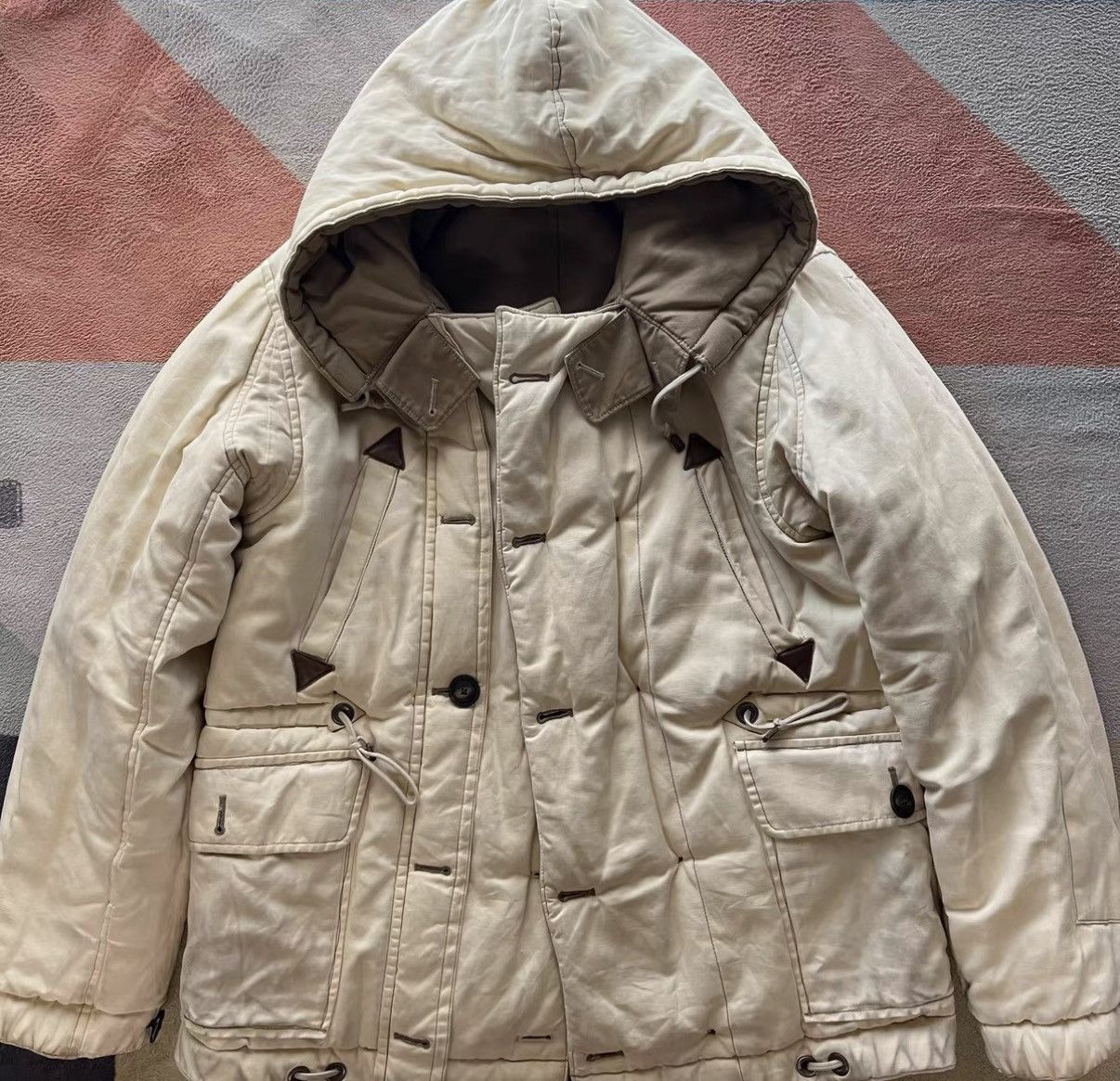 Polo Ralph Lauren Polo Ralph Lauren Cotton Linen Heavy Padded Jacket K22 Size US S / EU 44-46 / 1 - 3 Thumbnail