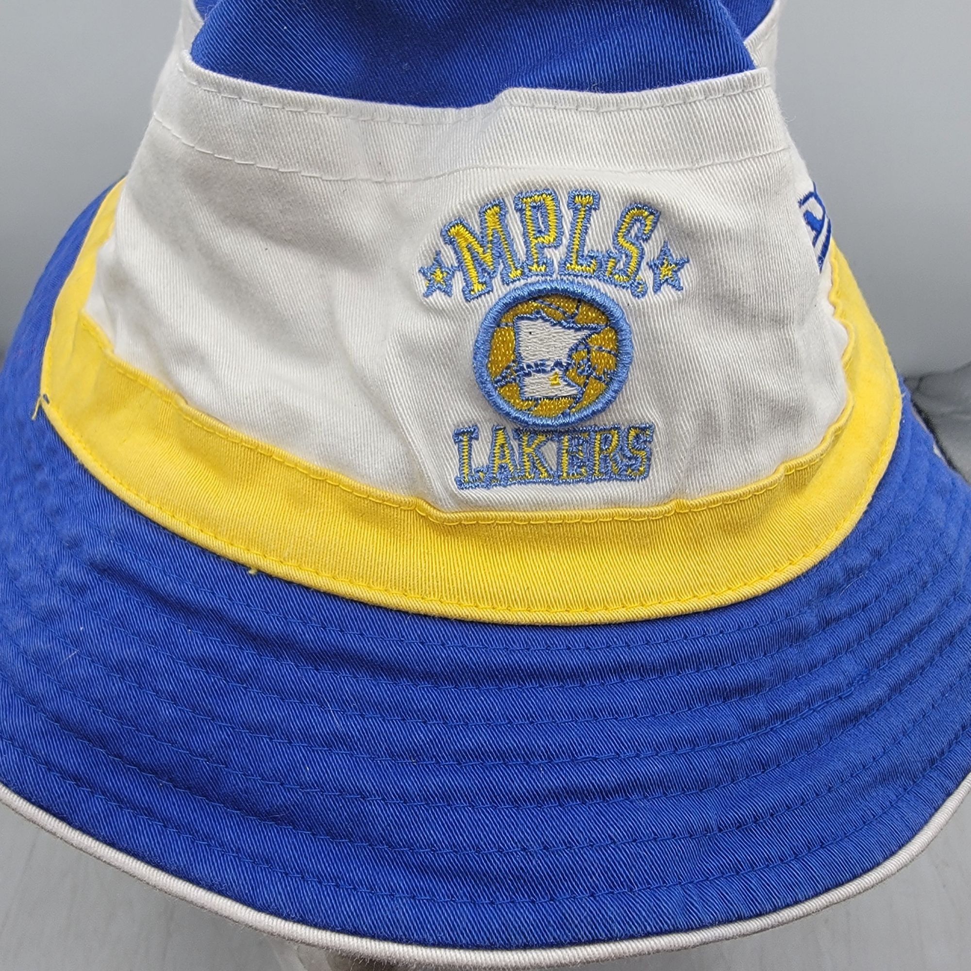 New Era Los Angeles MPLS Lakers Bucket Cap New Era Hardwood Classics Size ONE SIZE - 9 Thumbnail