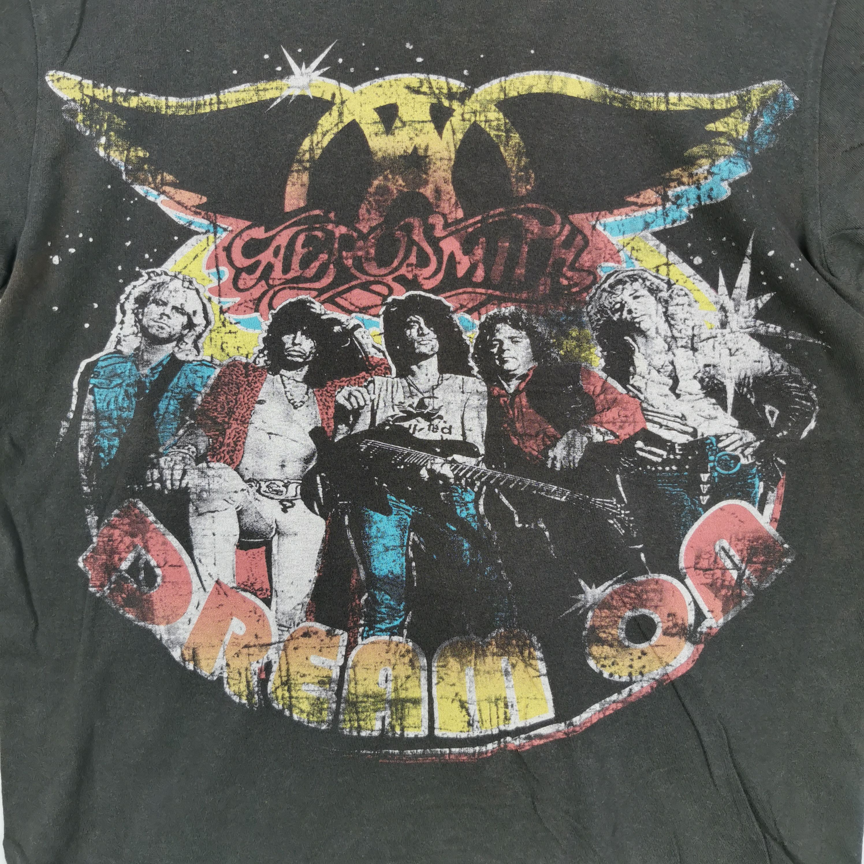 Band Tees Vintage Aerosmith T-Shirt Band Dream On Song Tour Tees Size US M / EU 48-50 / 2 - 3 Thumbnail
