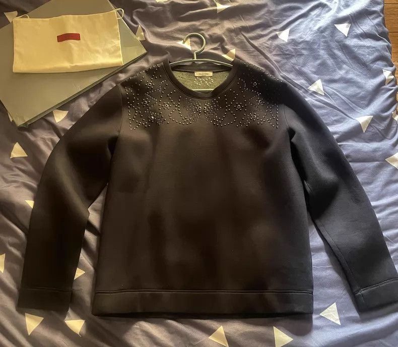 Valentino Valentino Embroidered sweatshirt Size L / US 10 / IT 46 - 1 Thumbnail