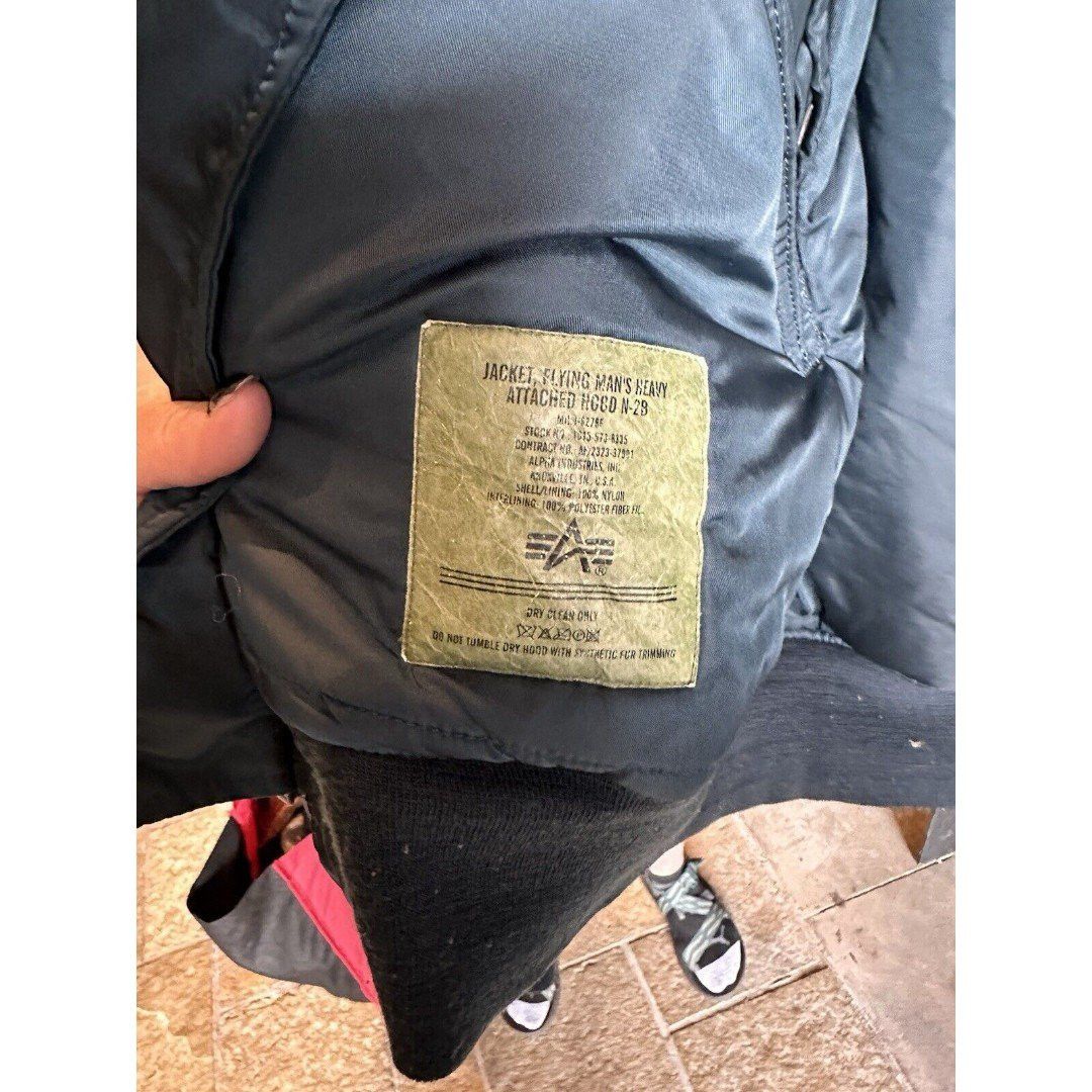 Alpha Industries × Vintage VTG 80s Military Parka Fur Hood Alpha Industries XL Size US XL / EU 56 / 4 - 10 Thumbnail