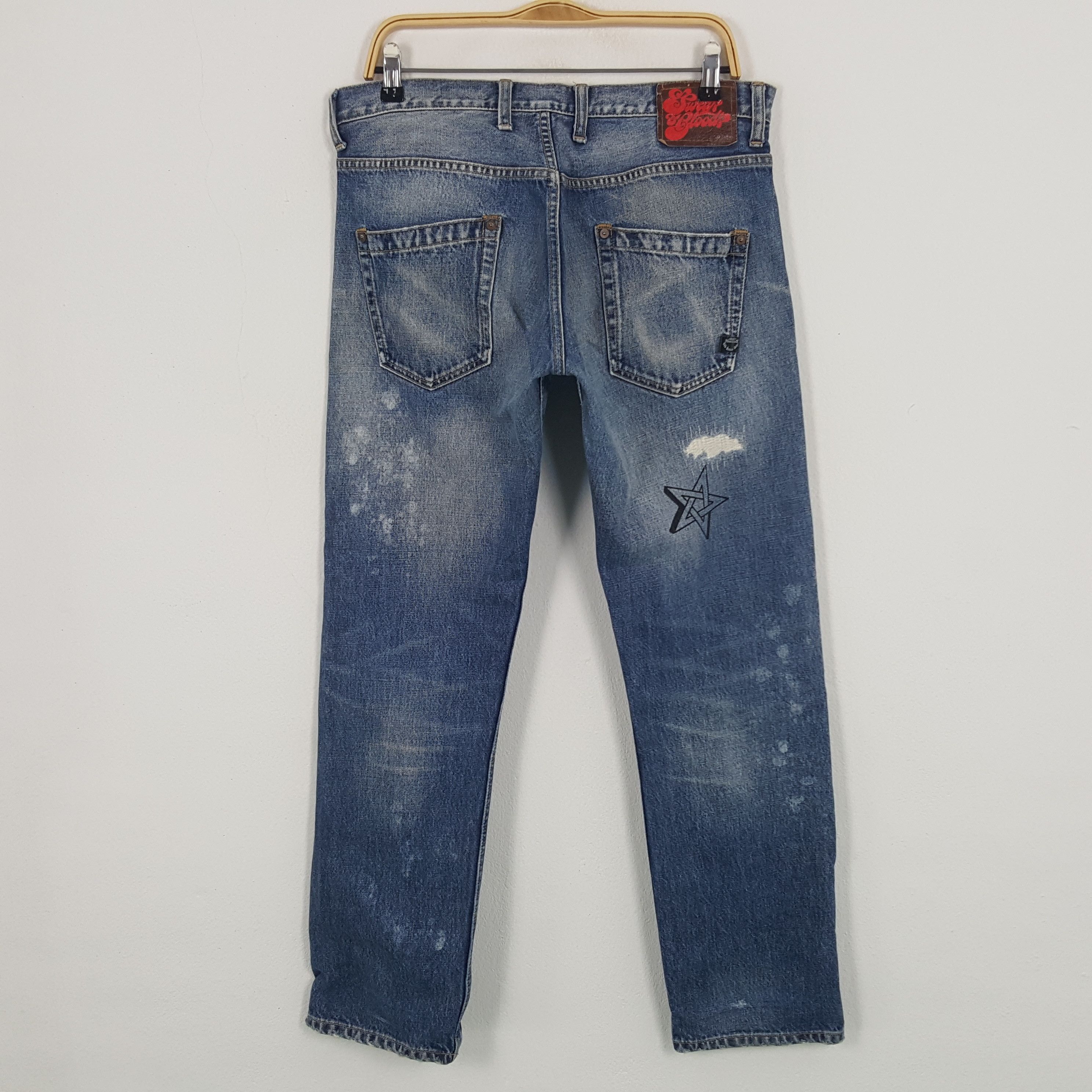 Japanese Brand × Vintage Vintage RNA Sweats Bloods Denim Jeans Size US 33 - 4 Thumbnail