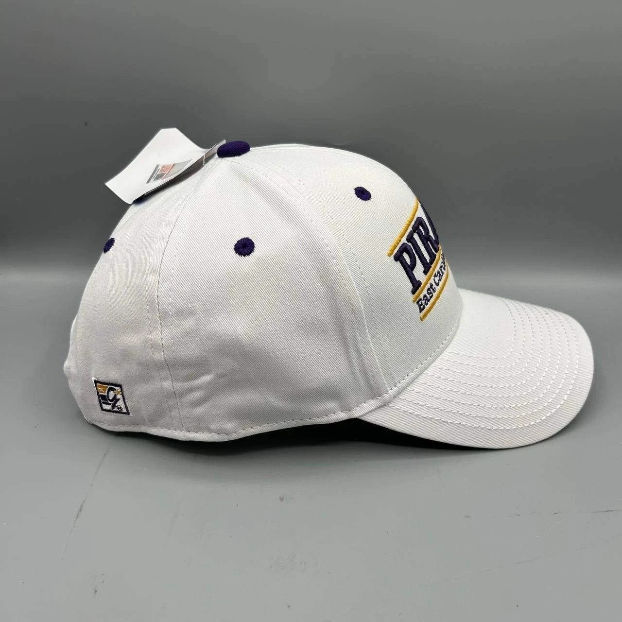 The Game East Carolina Pirates Hat Men White Purple Snap Back Cotton Size ONE SIZE - 5 Thumbnail