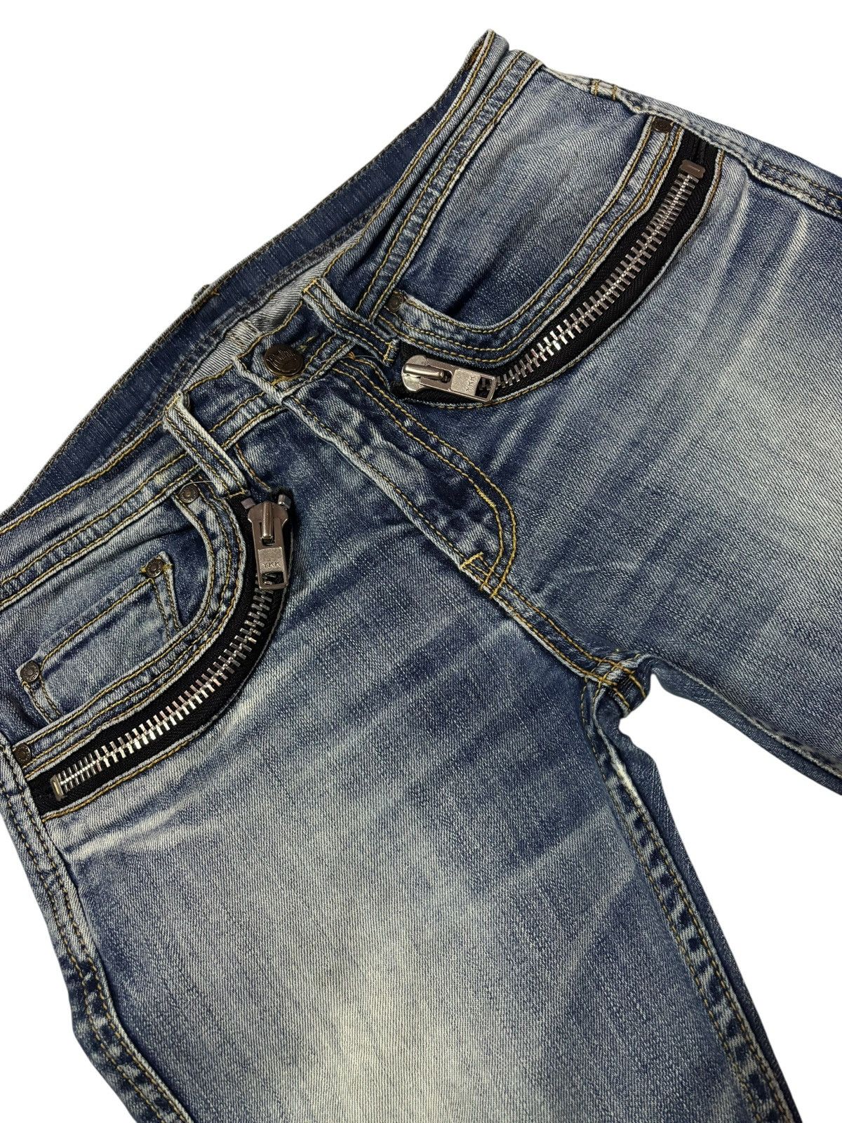 Japanese Brand Vtg RNA Inc Japan Bondage Distressed Jeans Size 30" / US 8 / IT 44 - 5 Thumbnail