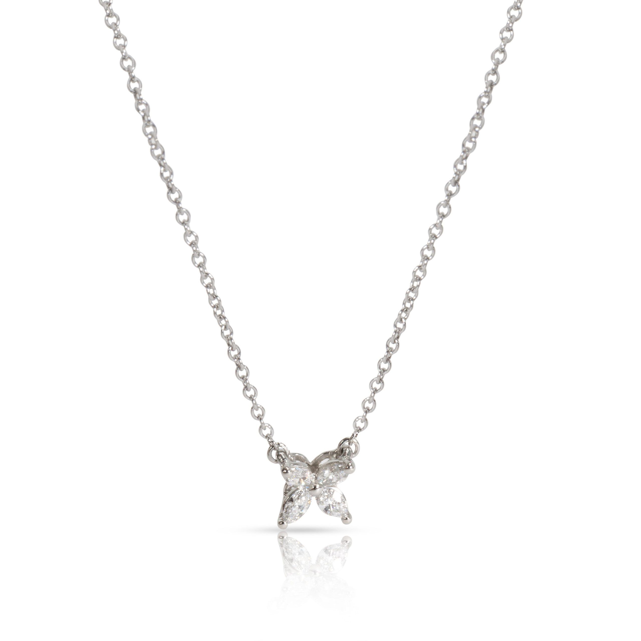 Tiffany & Co. Victoria Diamond Pendant in Platinum 0.09 CTW