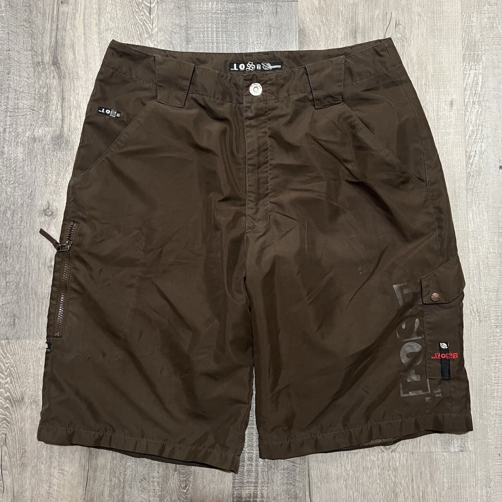 Lost Enterprises VTG Lost Enterprises Shorts Brown Skater Cargo Grunge Y2K Size US 34 / EU 50 - 1 Thumbnail