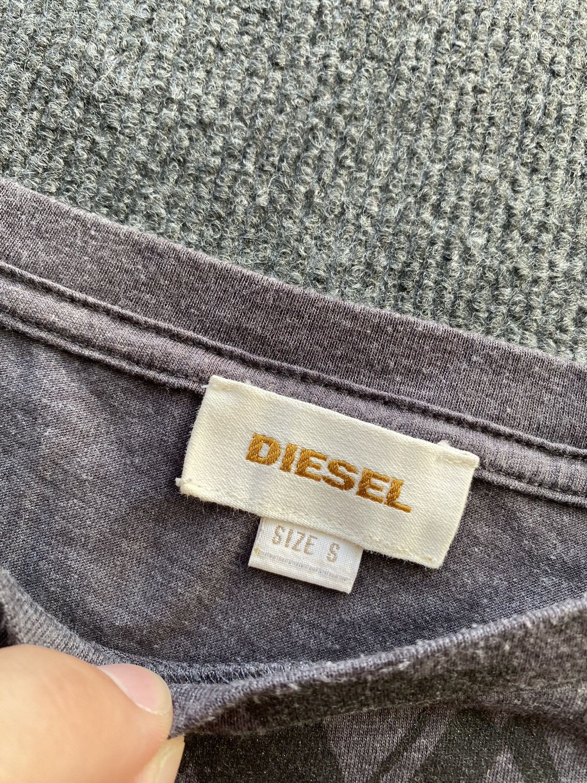Diesel 🔥Opium Punk Gothic Diesel Gray faded women alt emo top s Size S / US 4 / IT 40 - 3 Thumbnail