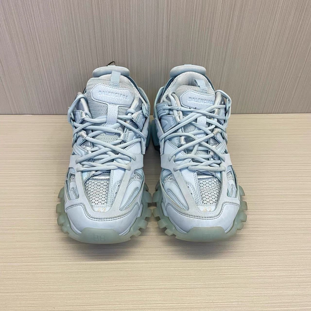 Balenciaga Balenciaga Track Sky Blue Dad Sneakers K28 Size US 9 / EU 42 - 1 Thumbnail