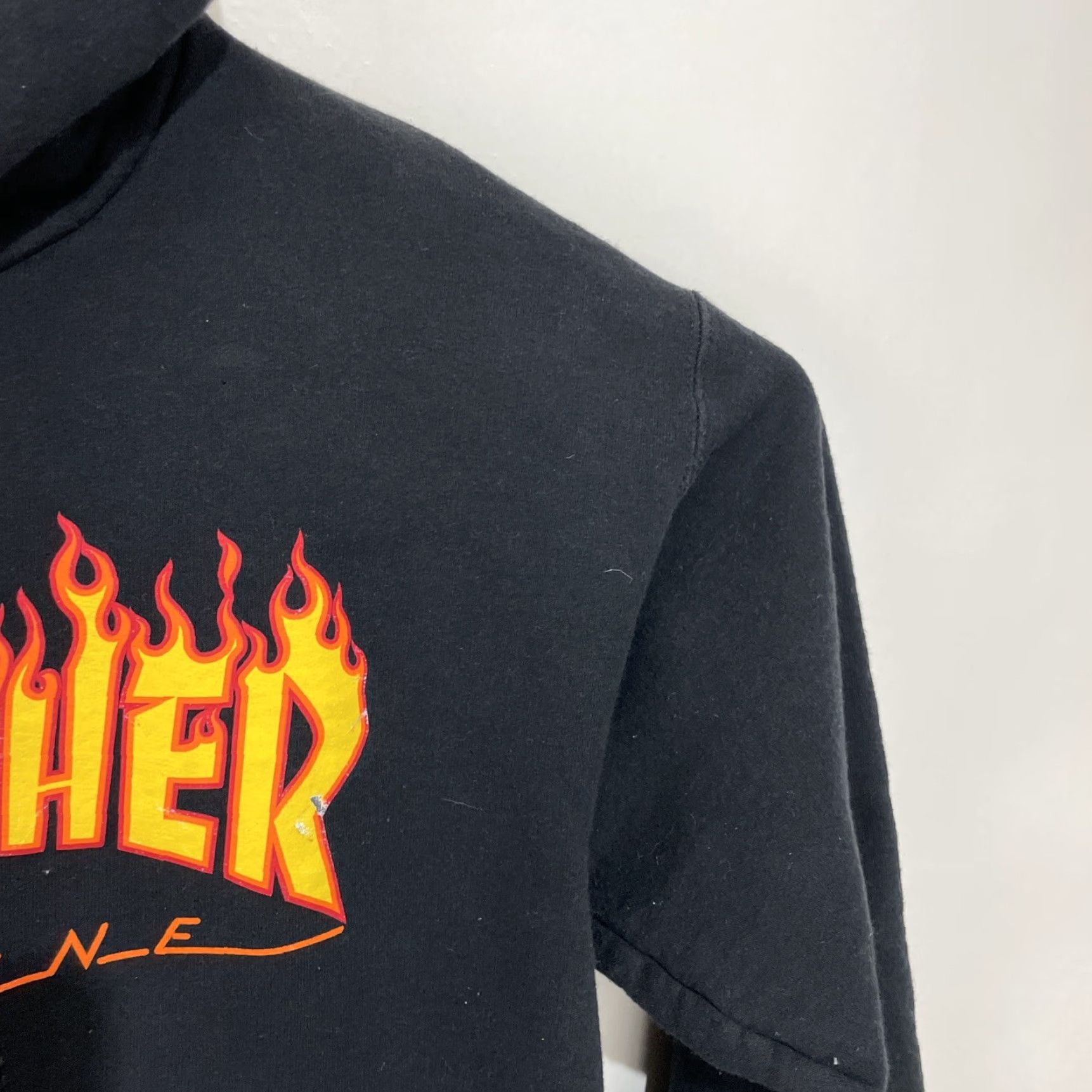 Thrasher Thrasher Flame Hoodie Men Sweatshirt Black Small Hooded Logo Pullover Crew Neck Knit Cotton Skateboarding Fashion Size US S / EU 44-46 / 1 - 6 Thumbnail