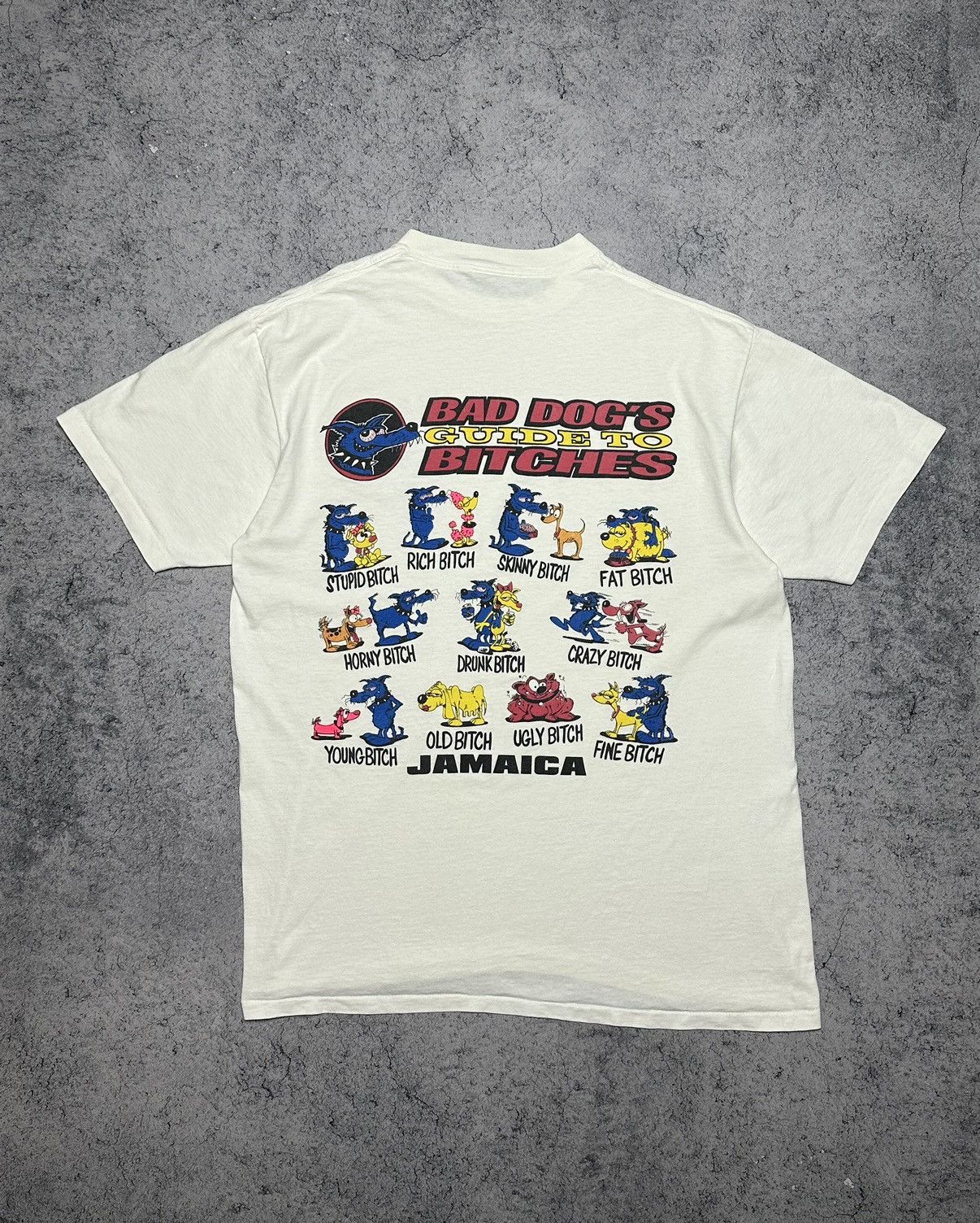 Vintage Vintage Bad Dog's Guide to Bitches Single Stitch Sex T-Shirt Size US L / EU 52-54 / 3 - 1 Thumbnail