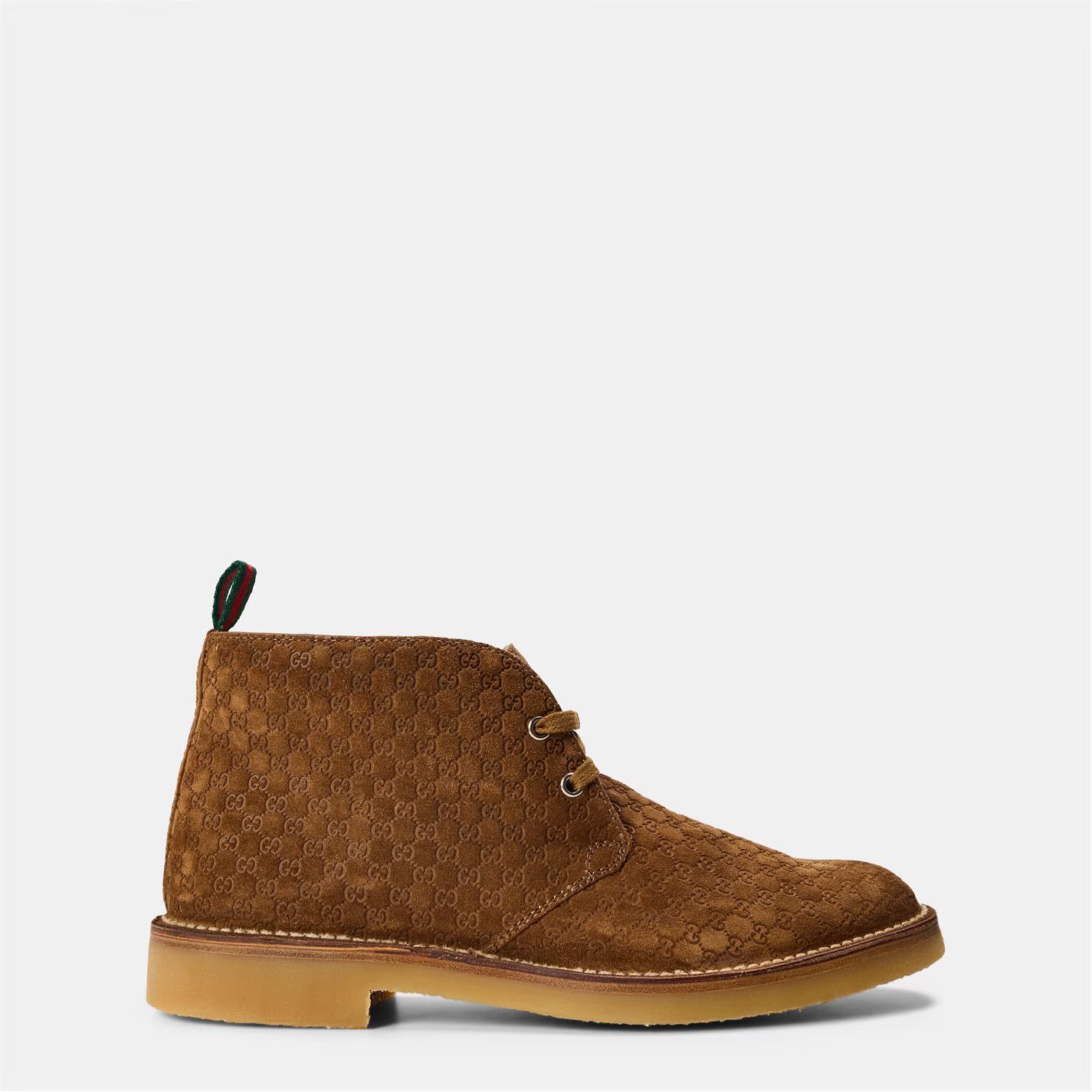 Gucci o1g2r1mq0426 Classic Lace-Up Desert Boots in Camel Size US 10.5 / EU 43-44 - 1 Thumbnail