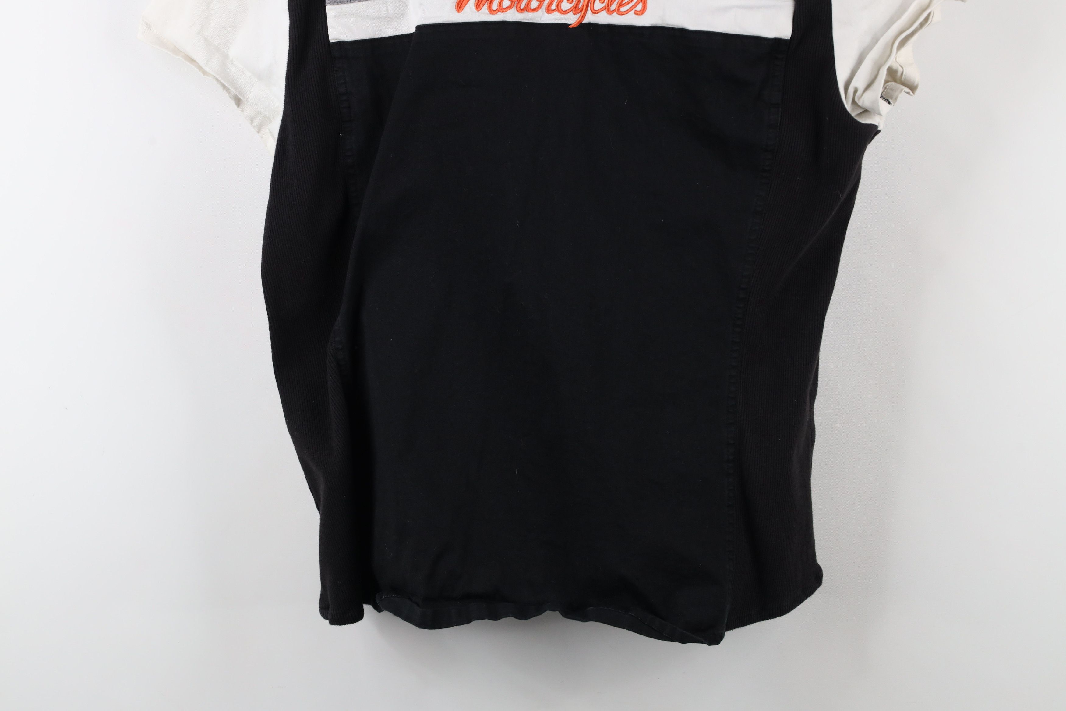 Harley Davidson × Vintage Vintage Harley Davidson Full Zip Mechanic Collared Shirt Size XL / US 12-14 / IT 48-50 - 15 Thumbnail