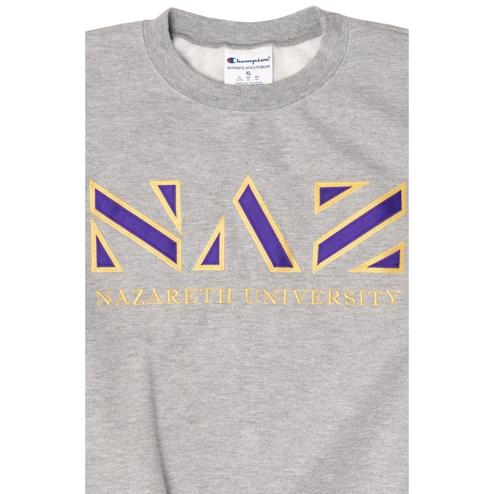 Champion VINTAGE NAZ Nazareth University Sweatshirt Shirt Regular Gray XL Mens Size US XL / EU 56 / 4 - 2 Thumbnail