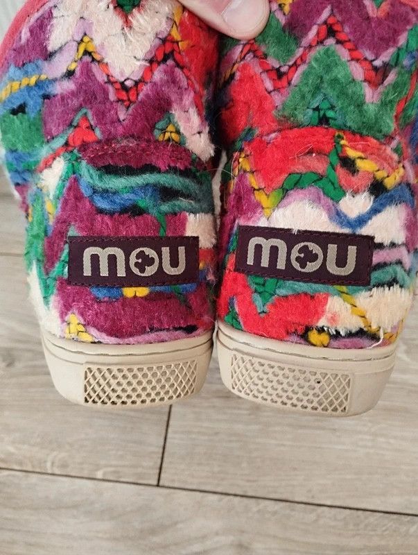 Mou Mou Eskimo sneaker wool ethnic multicolor boots size 38 Size US 8 / IT 38 - 5 Thumbnail