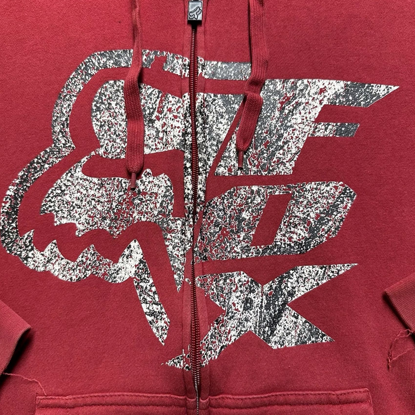 Fox Racing Fox Fox Racing Hoodie Men XL Red Full Zip Graphic Logo Sweatshirt Motocross Y2K FAIR Size US XL / EU 56 / 4 - 4 Thumbnail