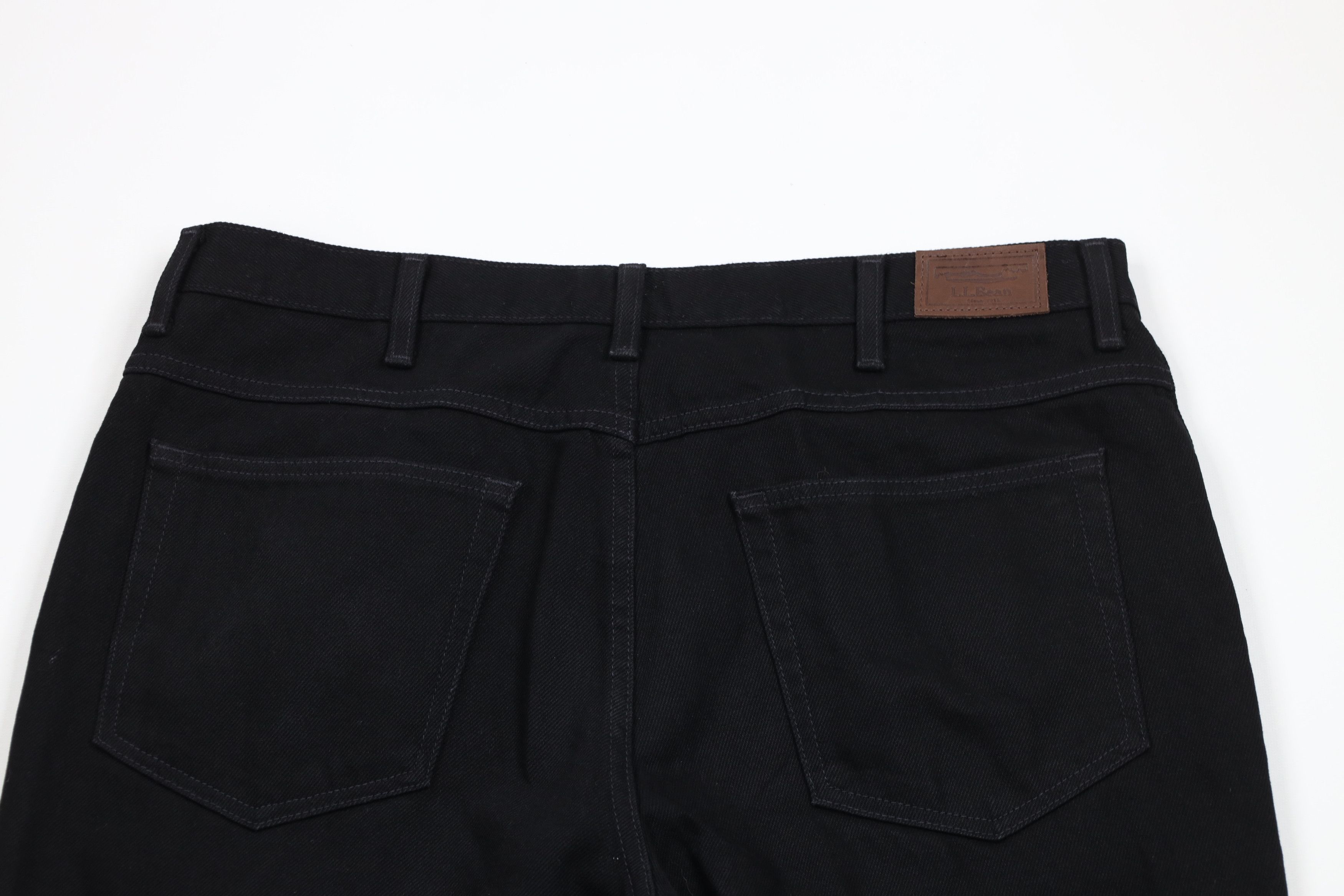 L.L. Bean × Vintage Vintage 90s LL Bean Classic Fit Denim Jeans Black Cotton Size US 38 / EU 54 - 10 Thumbnail