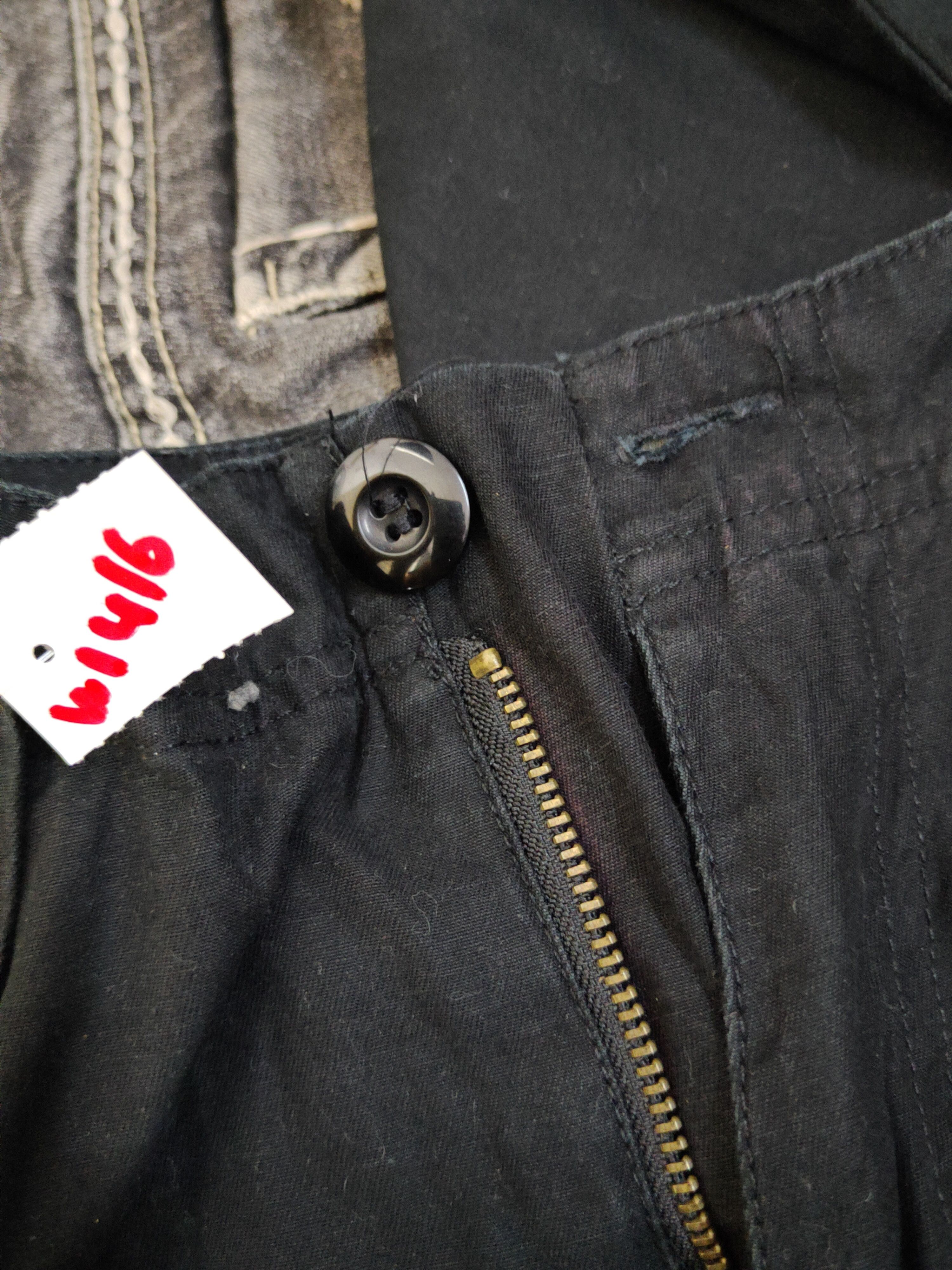 Japanese Brand Denimlab Black Multipocket Tactical Cargo Pants #W141 Size US 32 / EU 48 - 15 Thumbnail