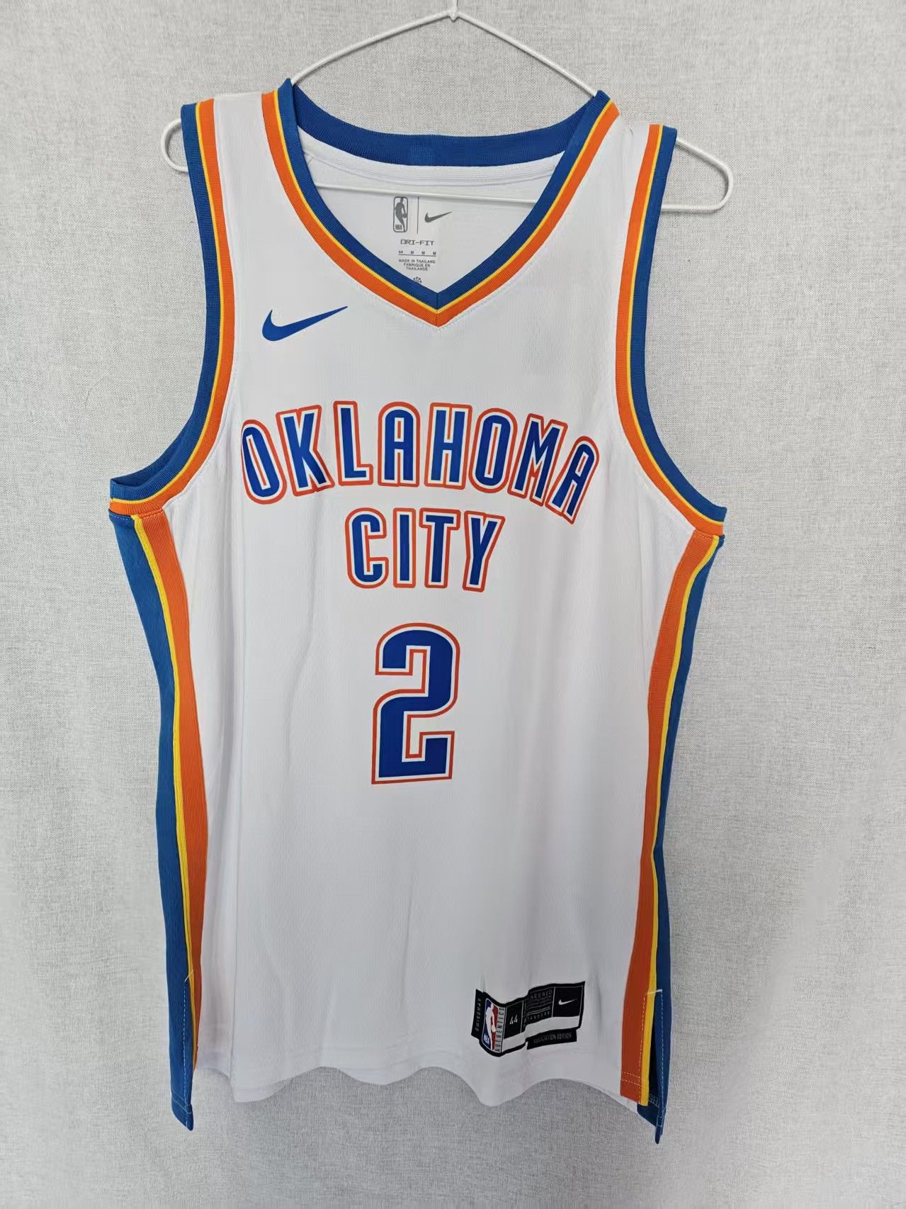 NBA Thunder #2 Shai Gilgeous-Alexander Jersey White Size US M / EU 48-50 / 2 - 1 Thumbnail