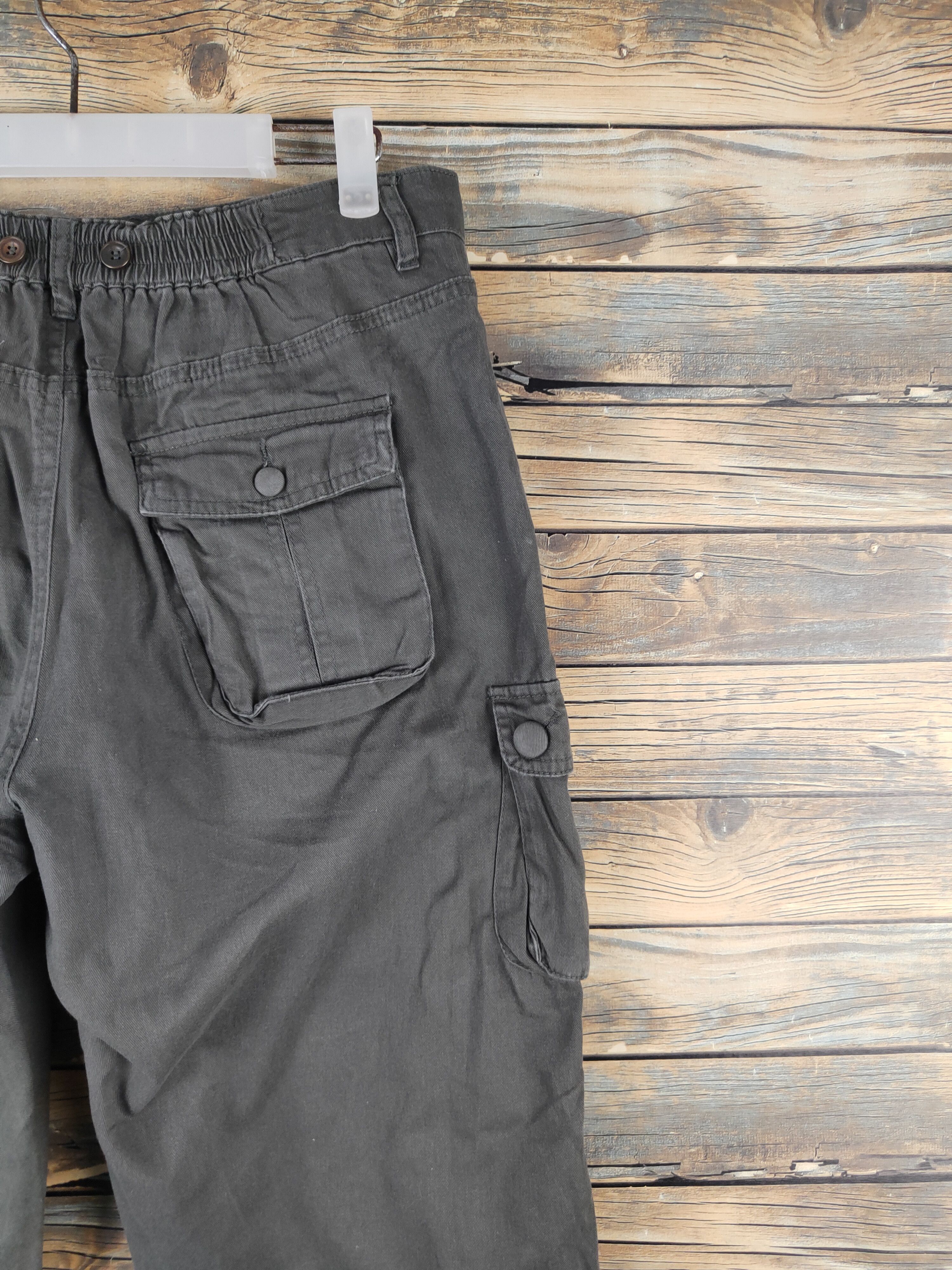 Japanese Brand DL Japanese Brand Dark Olive Multipocket Cargo Pants #2374 Size US 30 / EU 46 - 10 Thumbnail