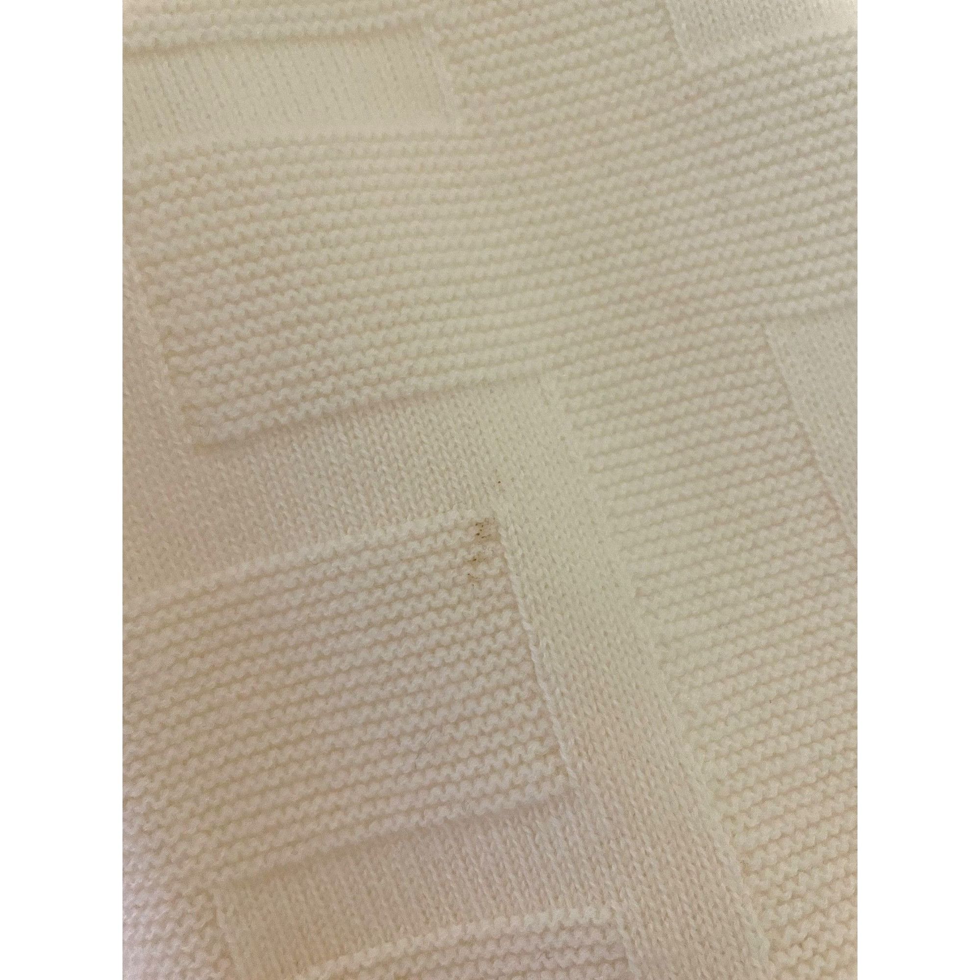 Hermes Hermes Textured Beige Knit Wide-Leg Pants With Ribbed Waistb Size 38" / US 16 / IT 52 - 6 Thumbnail