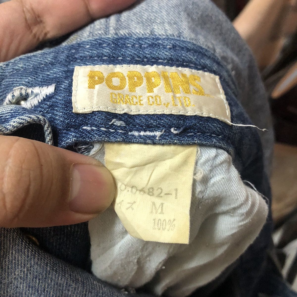 Mickey Mouse Poppins Mickey Mouse Overalls Denim #A2108 Size US 30 / EU 46 - 20 Thumbnail