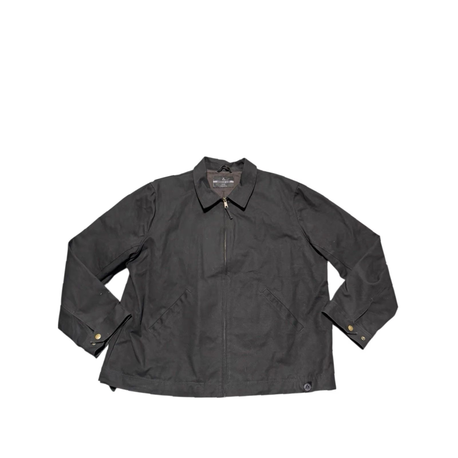 Vintage American Giant Roughneck Mechanics Jacket Mens XXL Black Canvas Zip Chore USA Size US XXL / EU 58 / 5 - 2 Thumbnail