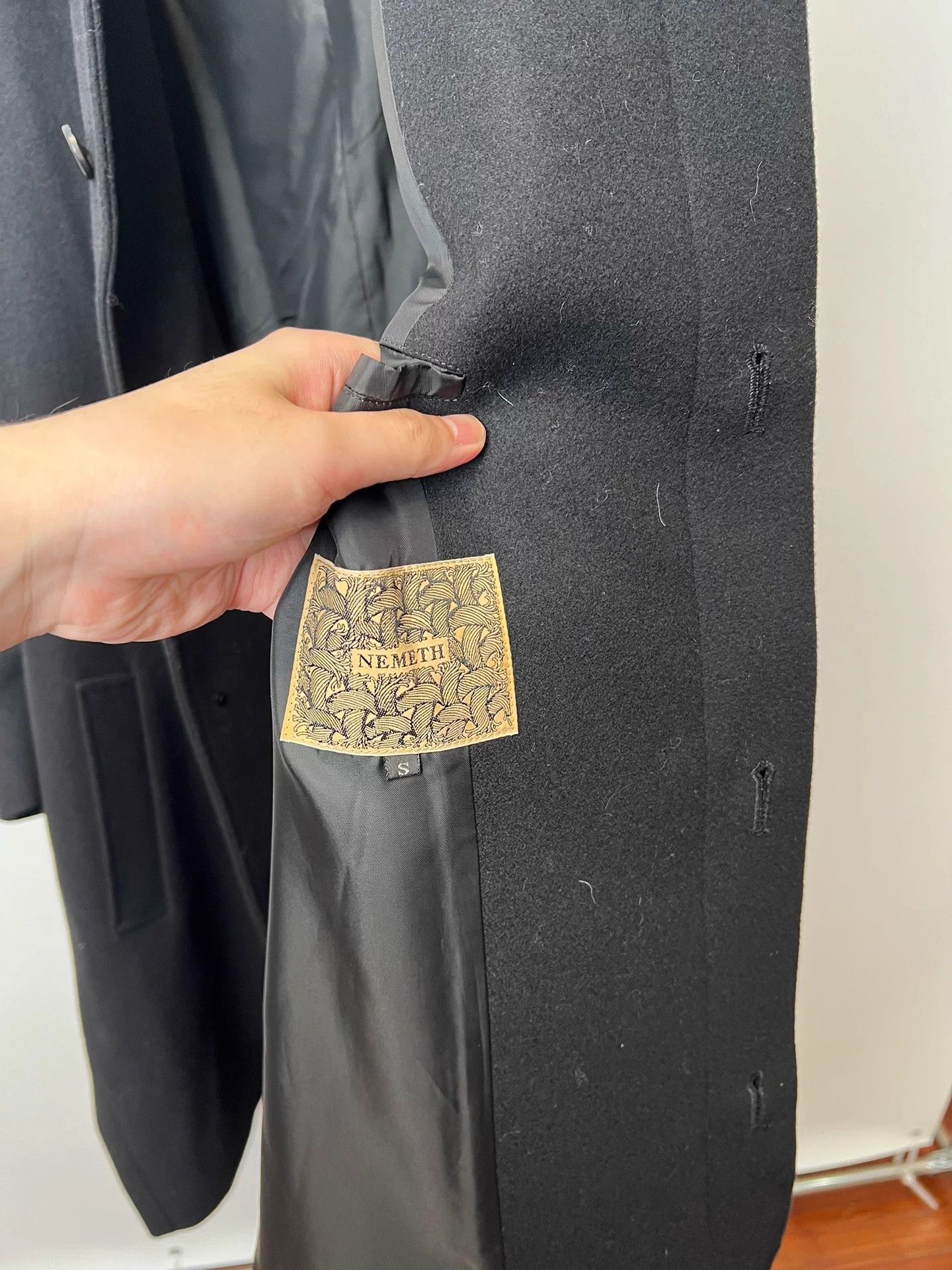 Christopher Nemeth nemeth pure wool sword sleeve drop-shoulder overcoat Size S / US 4 / IT 40 - 7 Thumbnail