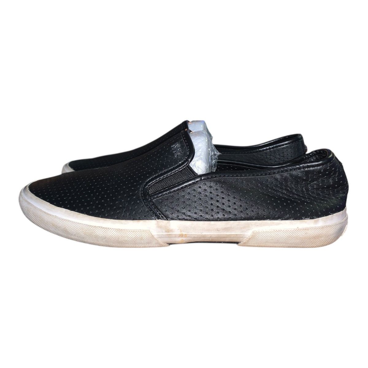 Michael Kors Women's Michael Kors MK Black Leather Slip-On Shoes Size US 9.5 / IT 39.5 - 1 Thumbnail